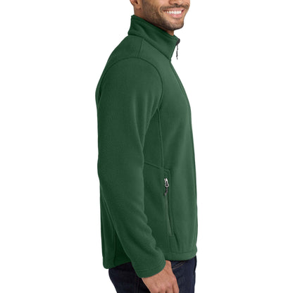 Port Authority F217 custom jacket in forest green, right side view