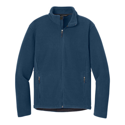 Port Authority F217 custom jacket in insignia blue, front view