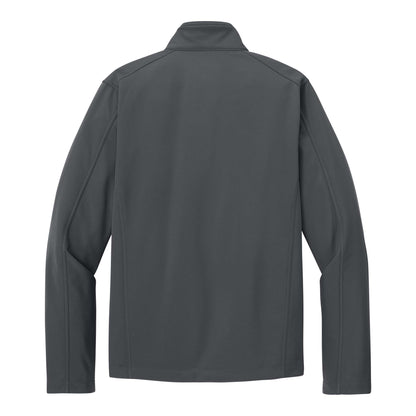 Port Authority J317 custom jacket in battleship grey, back view