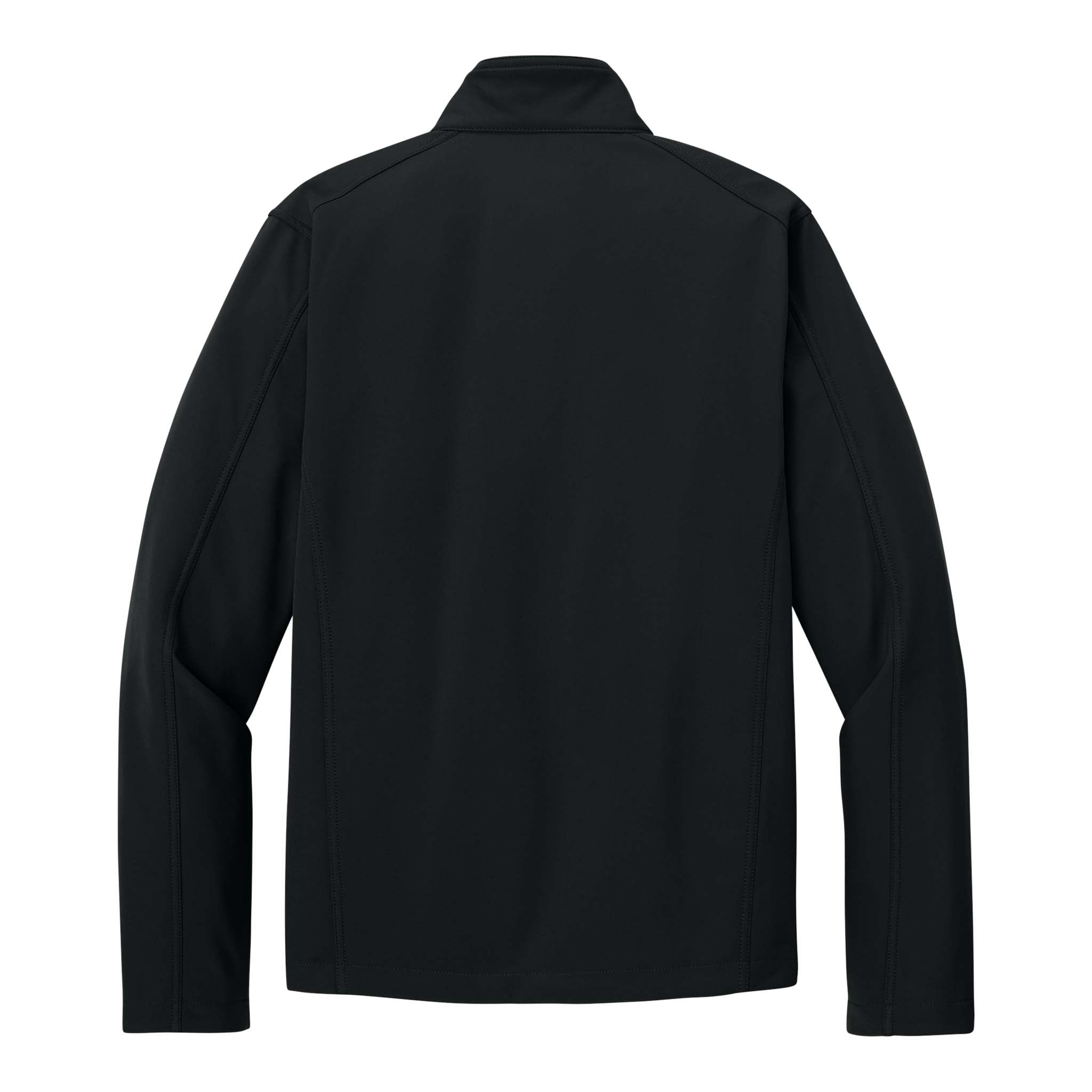 Port Authority J317 custom jacket in black, back view