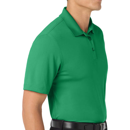 Port Authority K110 custom polo in bright kelly green, right side view
