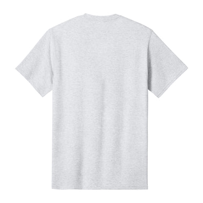 Port & Co PC54 custom short sleeve t-shirt in ash, back view