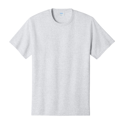 Port & Co PC54 custom short sleeve t-shirt in ash, front view