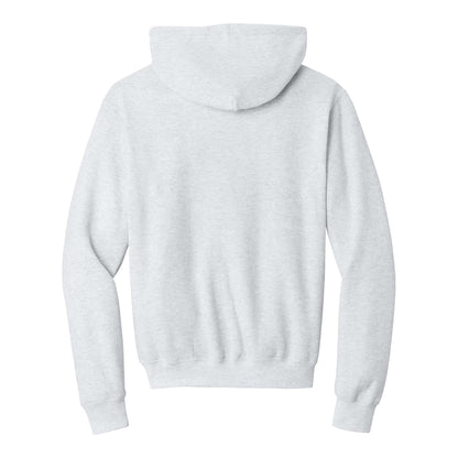 Port & Co PC78H custom hoodie in ash, back view