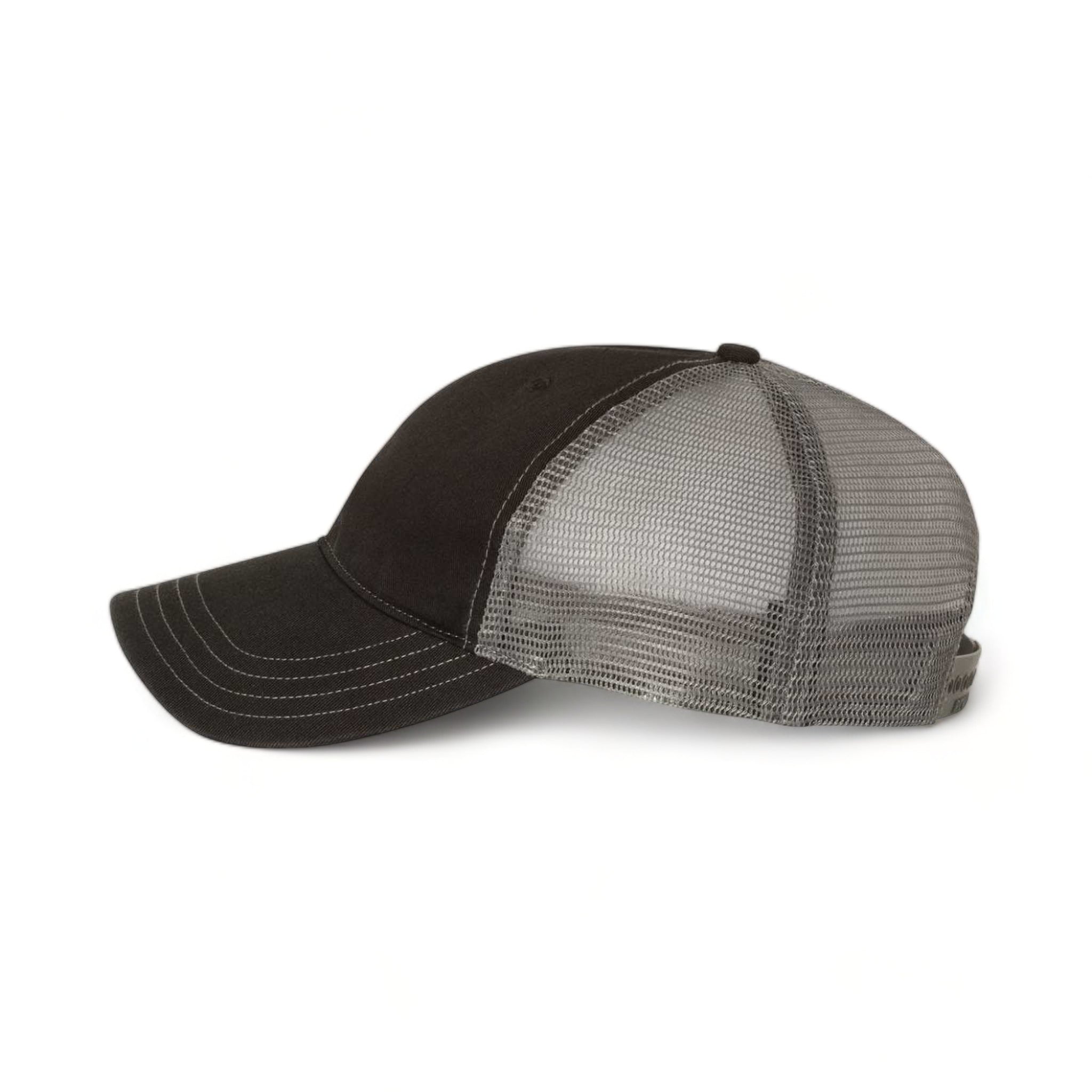 Side view of Richardson 111 custom hat in black and charcoal