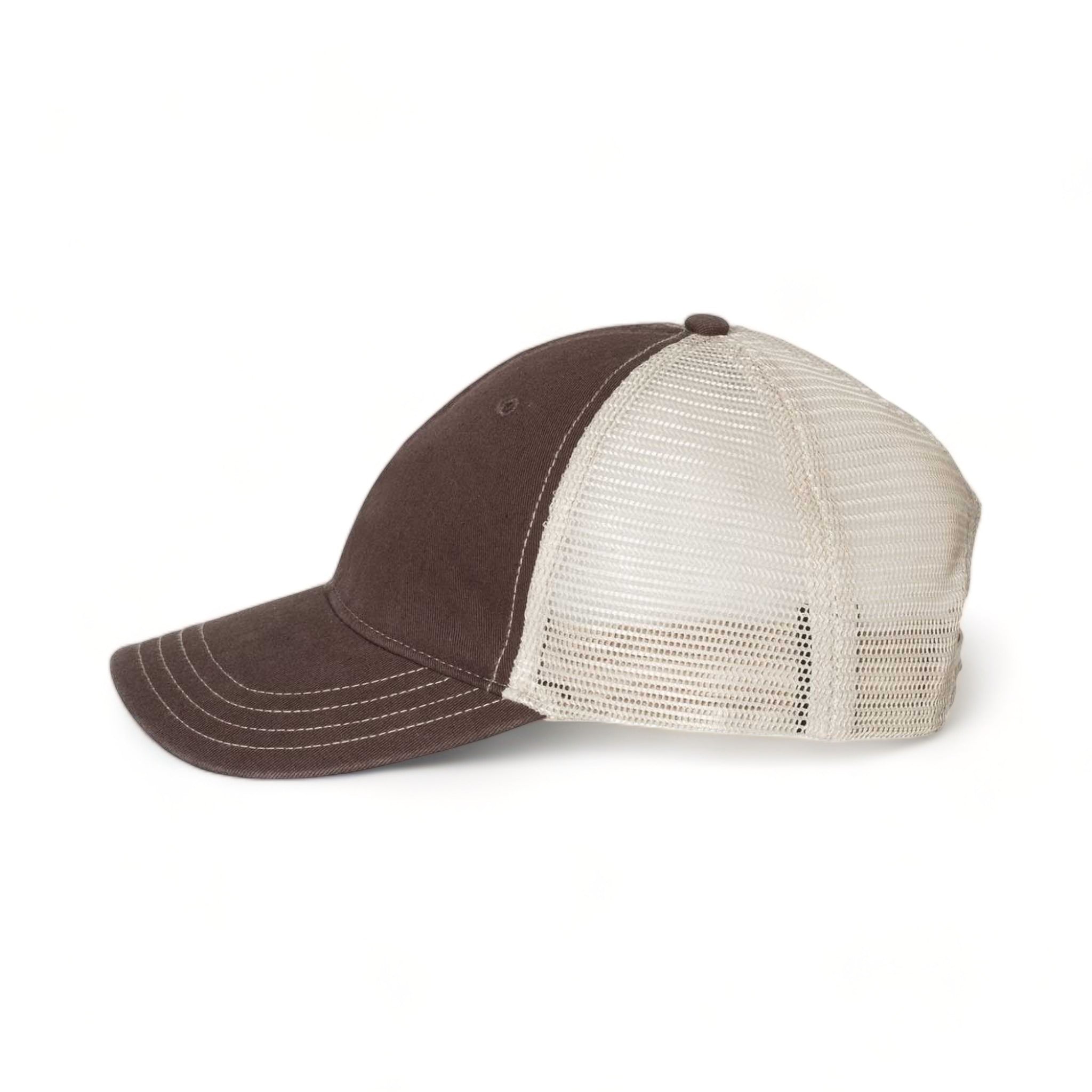Side view of Richardson 111 custom hat in brown and khaki