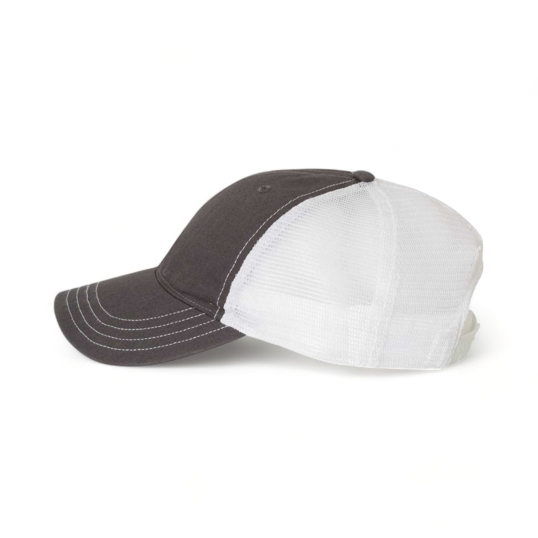 Side view of Richardson 111 custom hat in charcoal and white