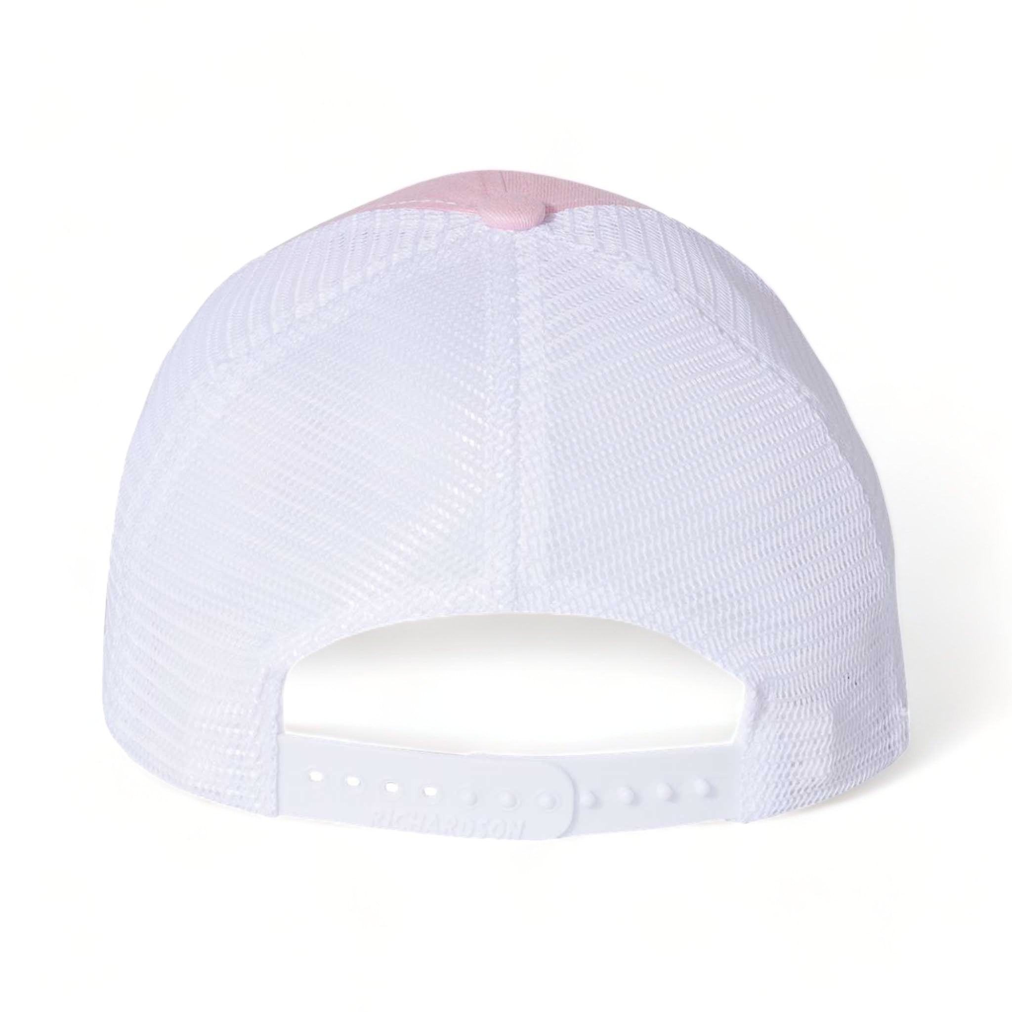 Back view of Richardson 111 custom hat in pink and white