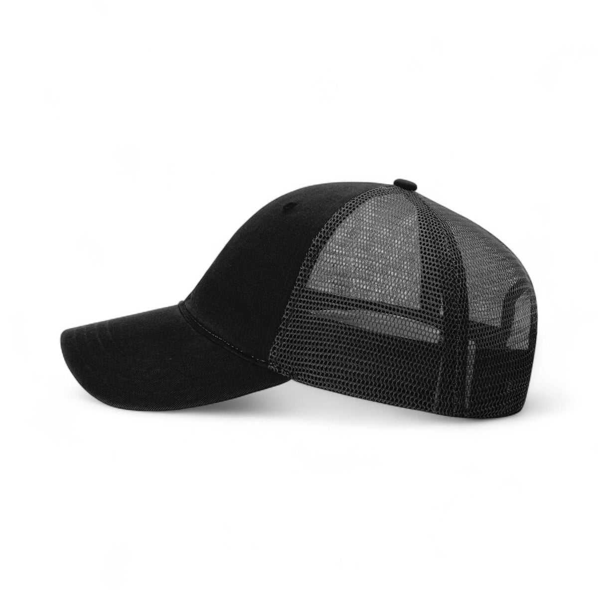 Left side view of Richardson 111 custom hat in black