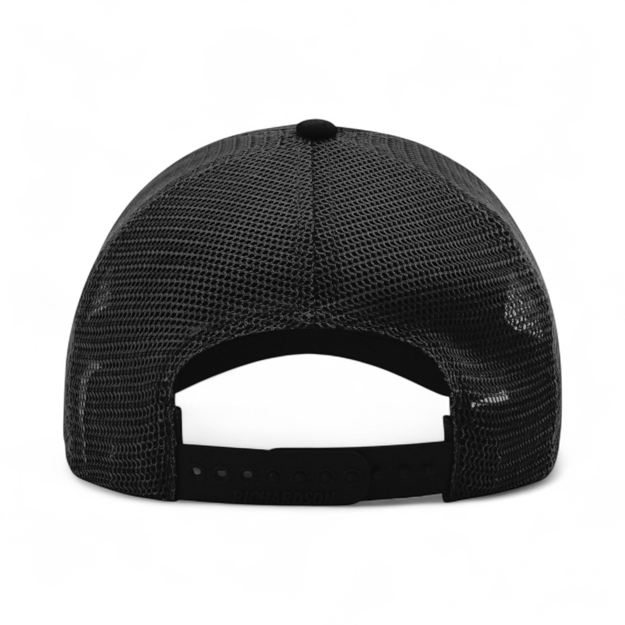 Back view of Richardson 111 custom hat in black
