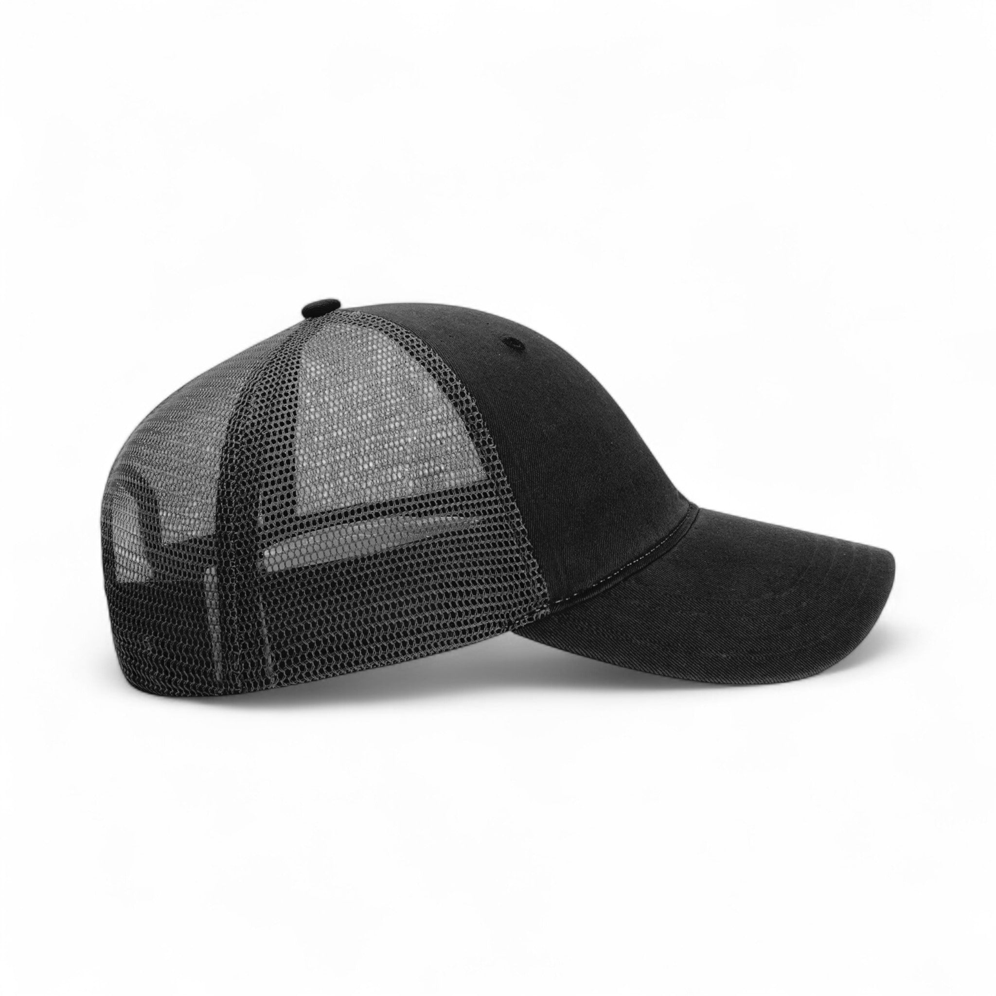 Right side view of Richardson 111 custom hat in black