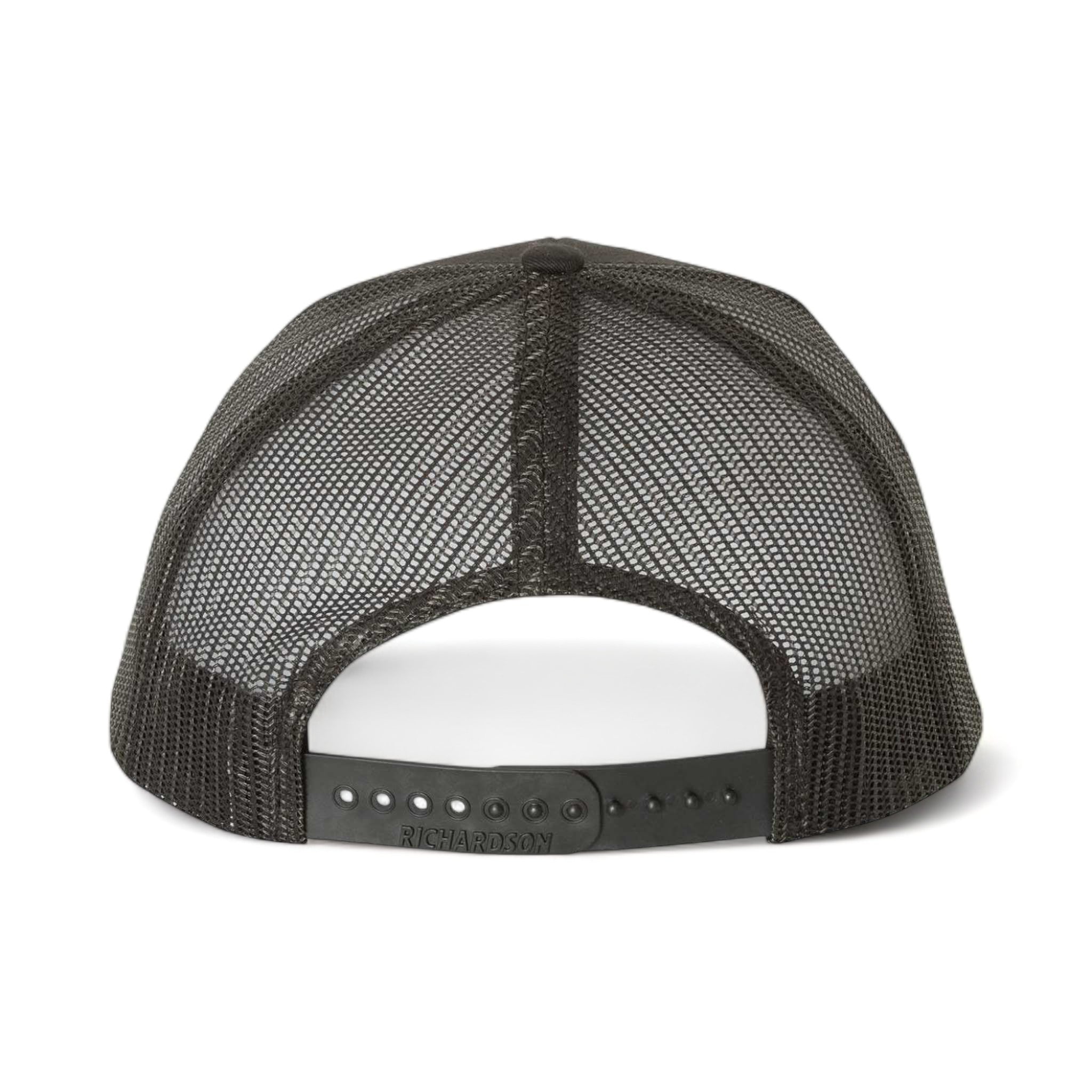 Back view of Richardson 112 custom hat in black