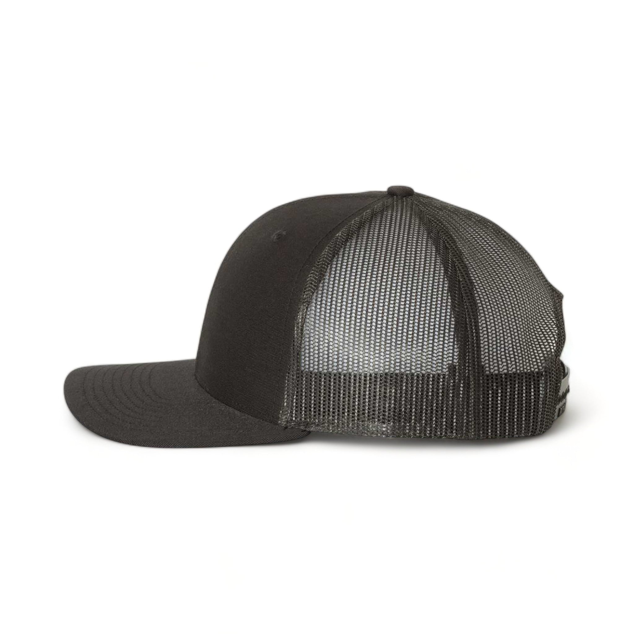 Side view of Richardson 112 custom hat in black