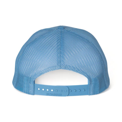 Back view of Richardson 112 custom hat in columbia blue