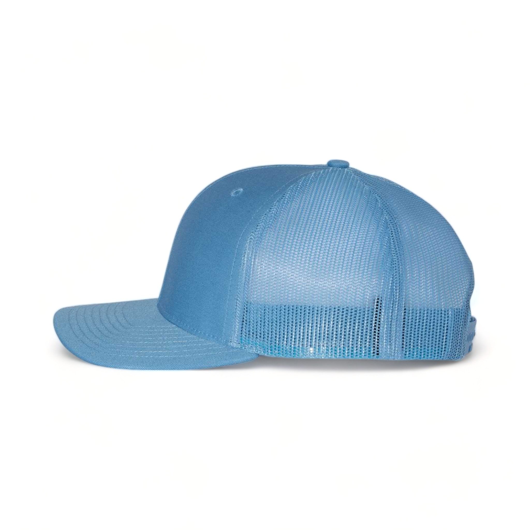 Side view of Richardson 112 custom hat in columbia blue