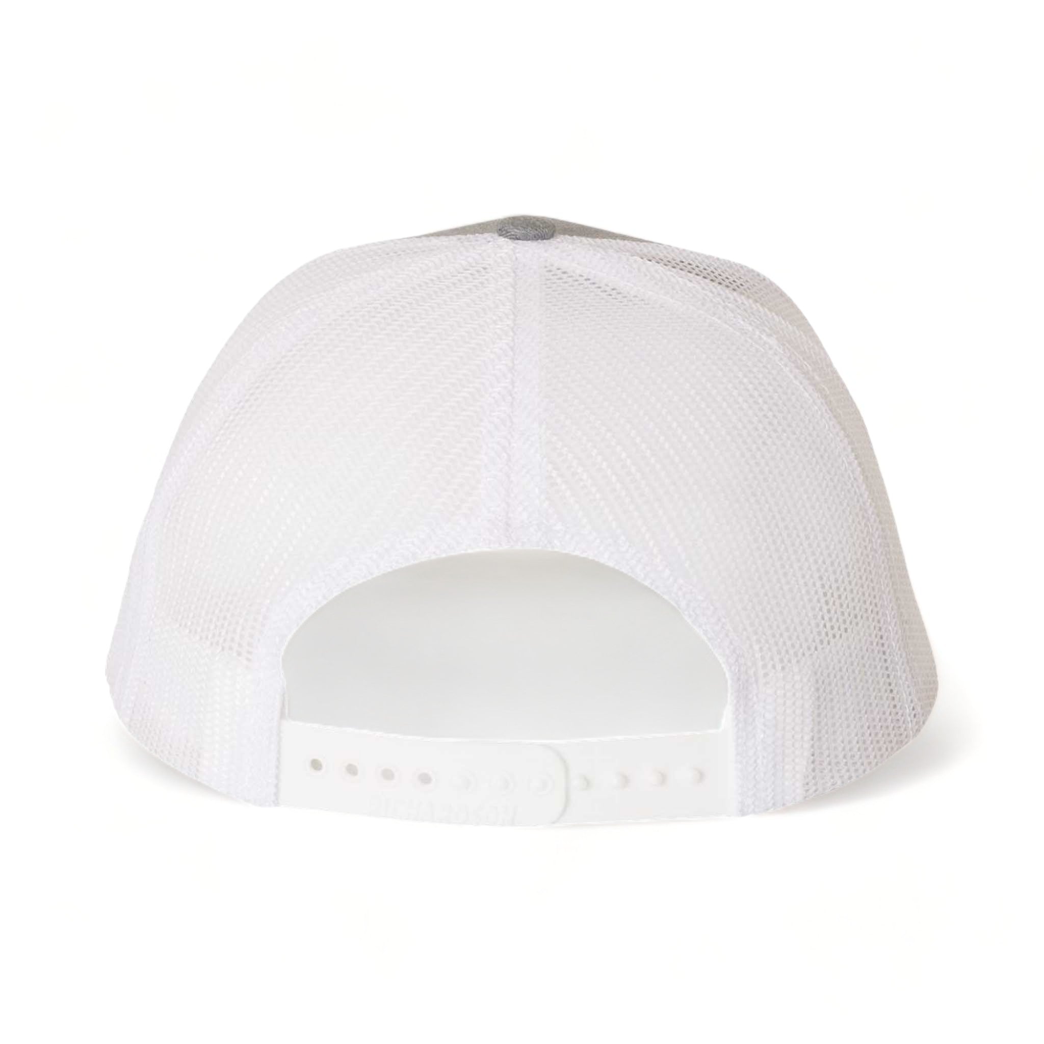 Back view of Richardson 112 custom hat in heather grey and white