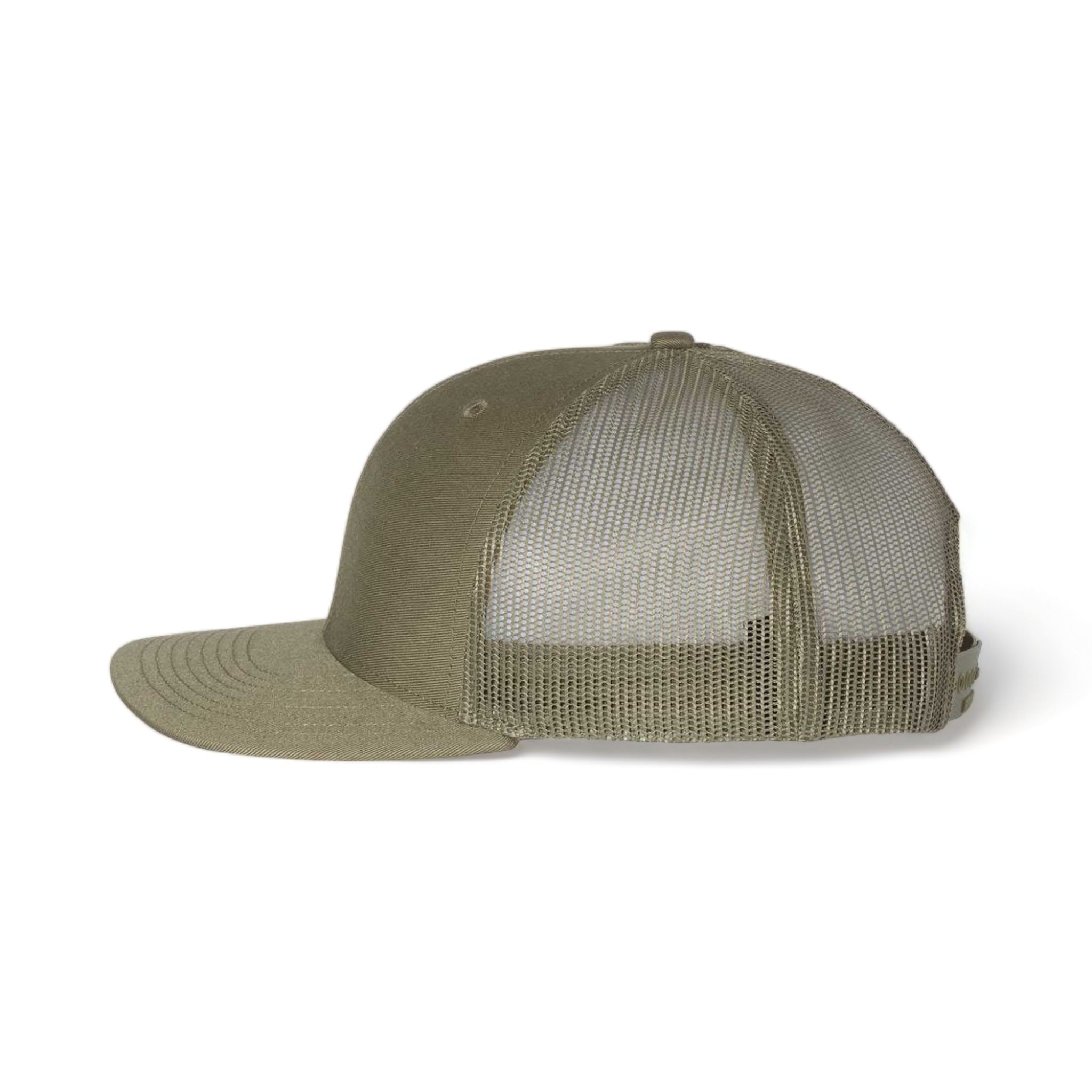 Side view of Richardson 112 custom hat in loden