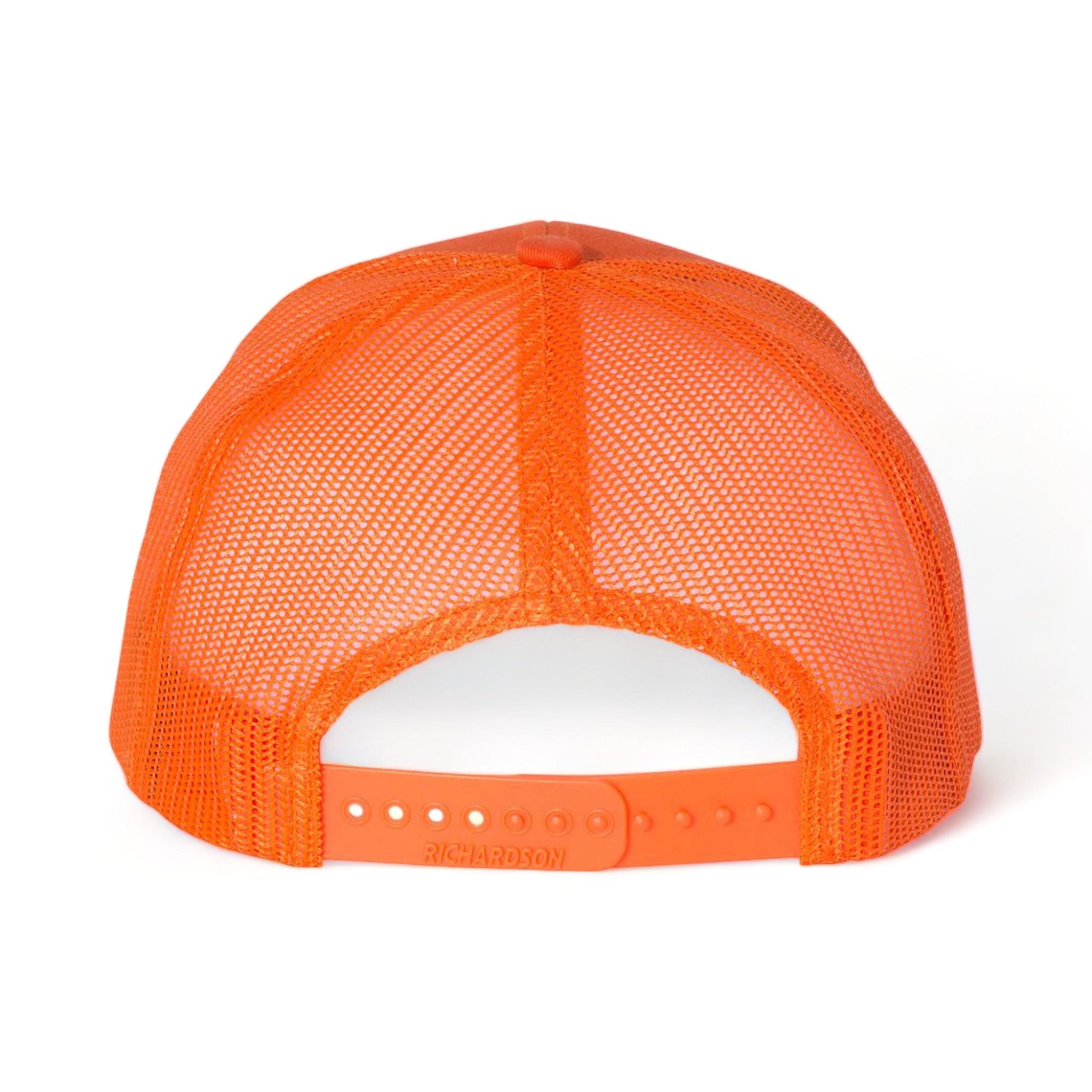 Back view of Richardson 112 custom hat in orange