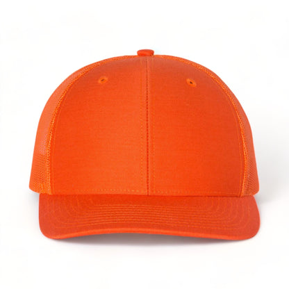 Front view of Richardson 112 custom hat in orange