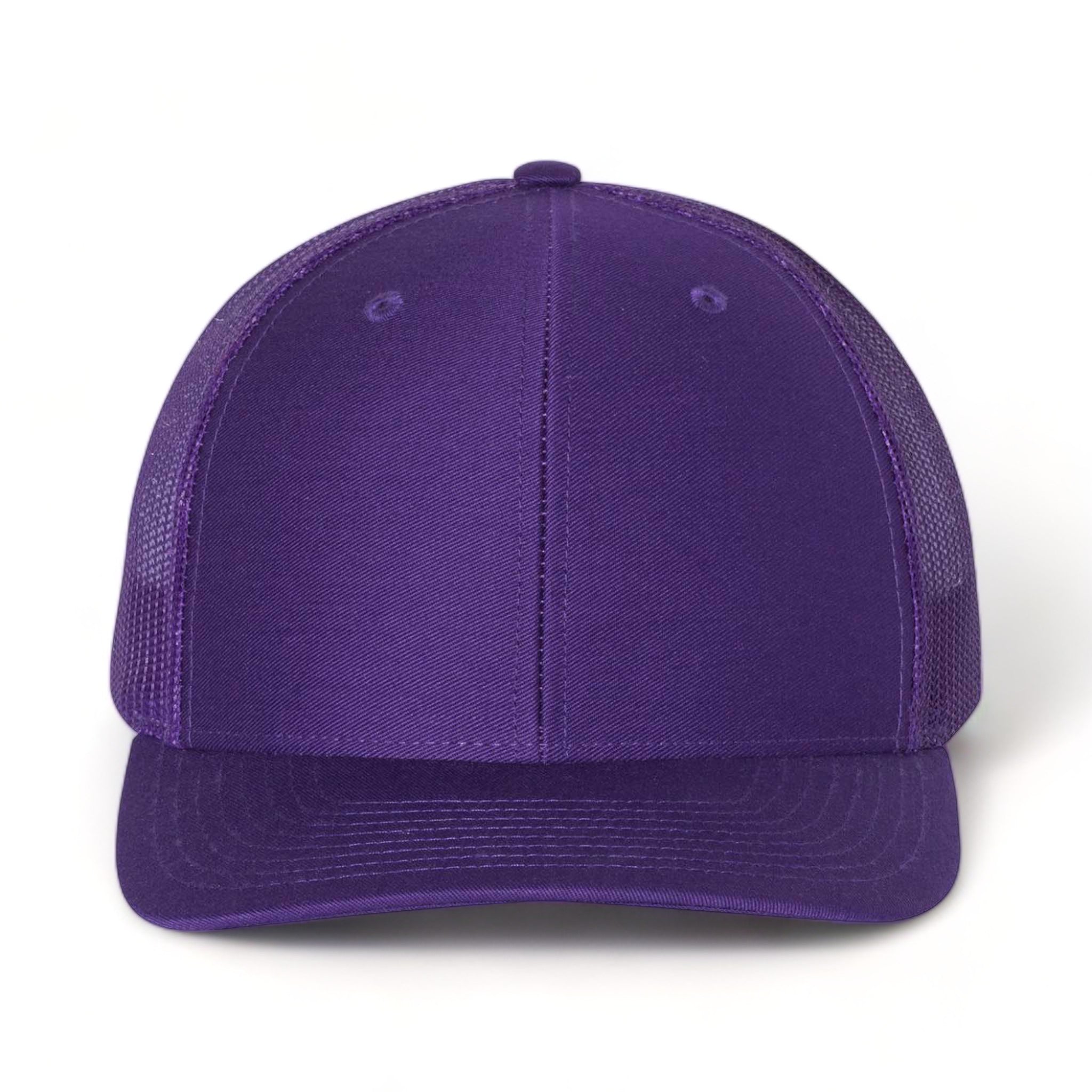 Front view of Richardson 112 custom hat in purple