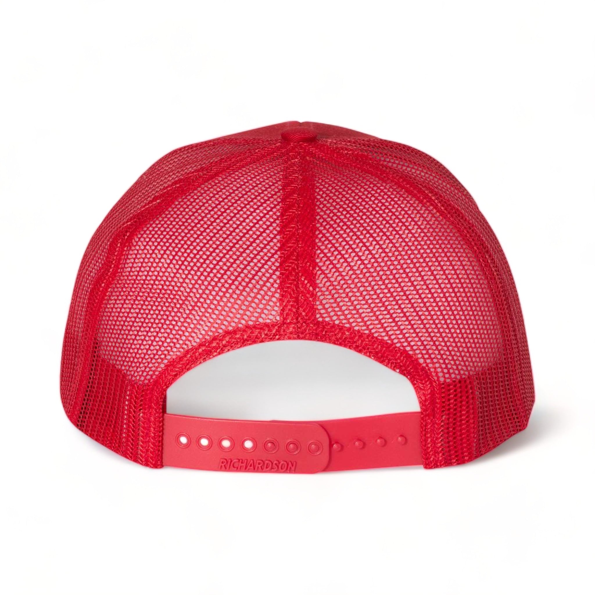 Back view of Richardson 112 custom hat in red