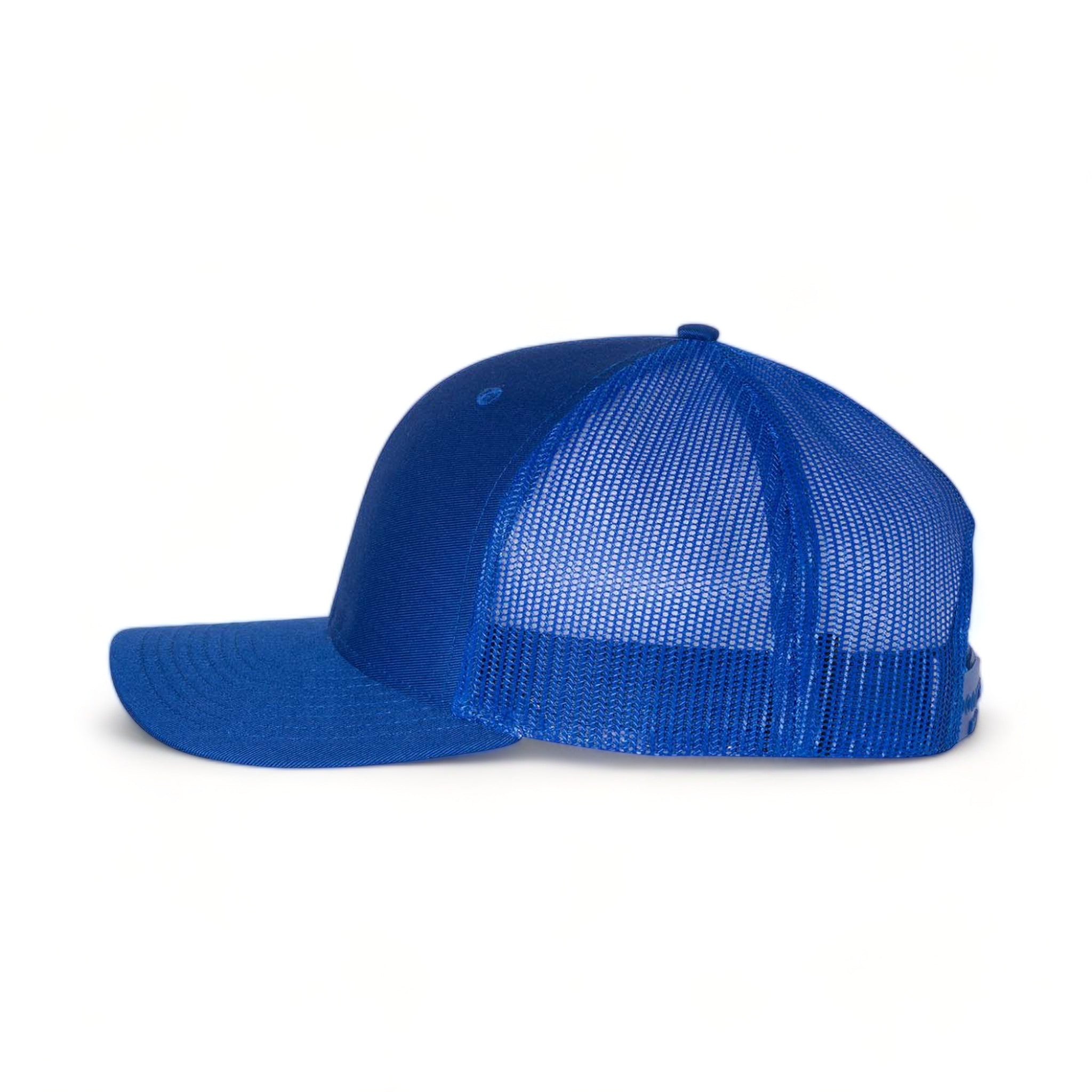 Side view of Richardson 112 custom hat in royal