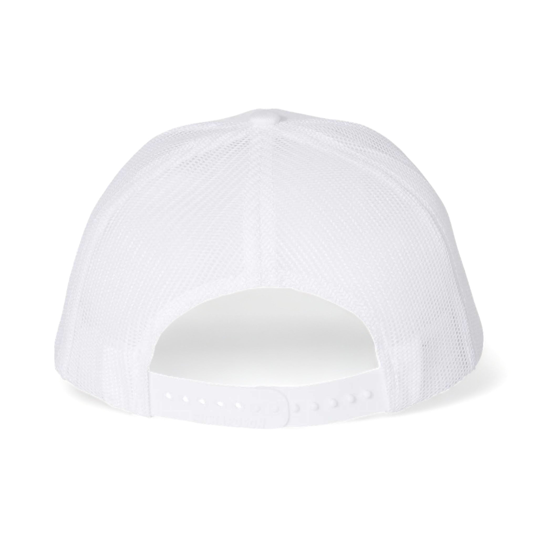 Back view of Richardson 112 custom hat in white