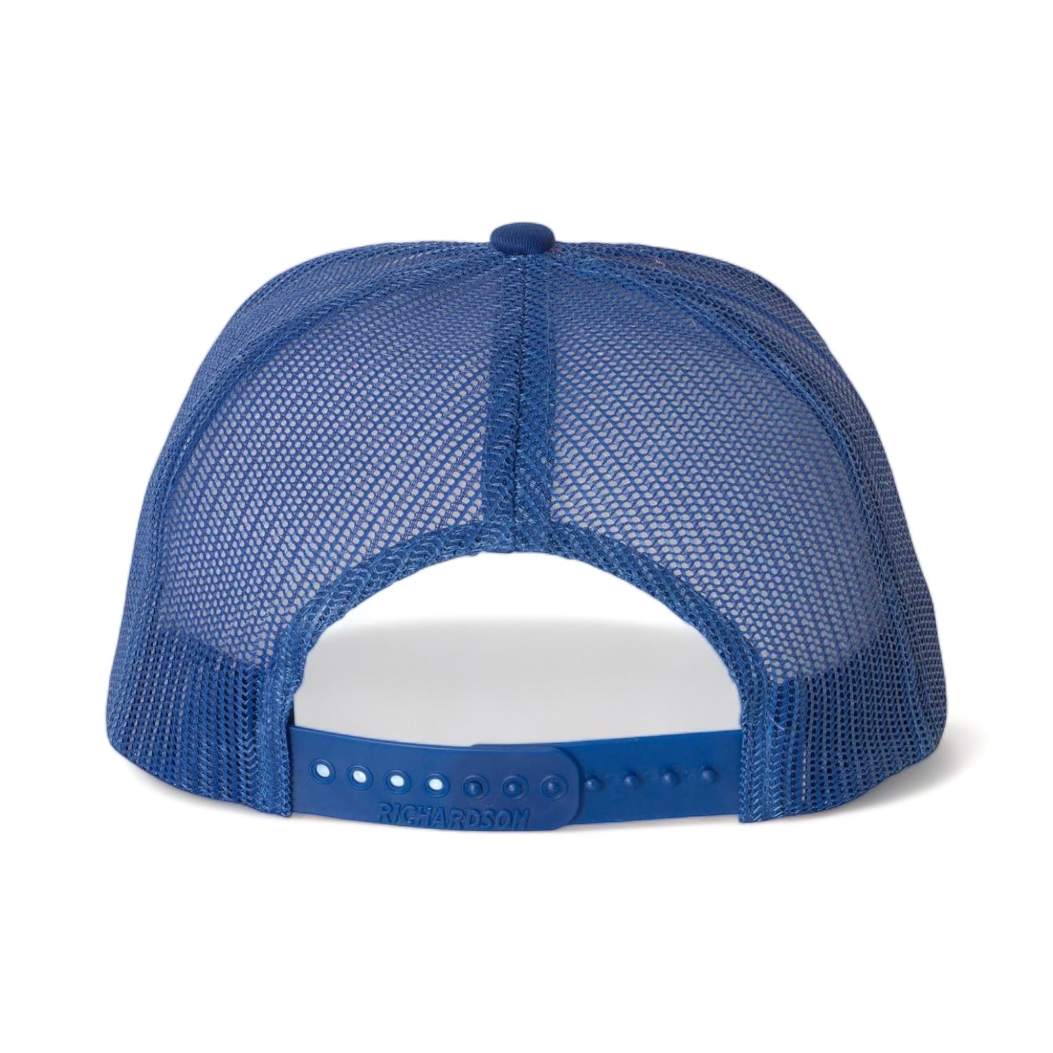 Back view of Richardson 112 custom hat in white and royal