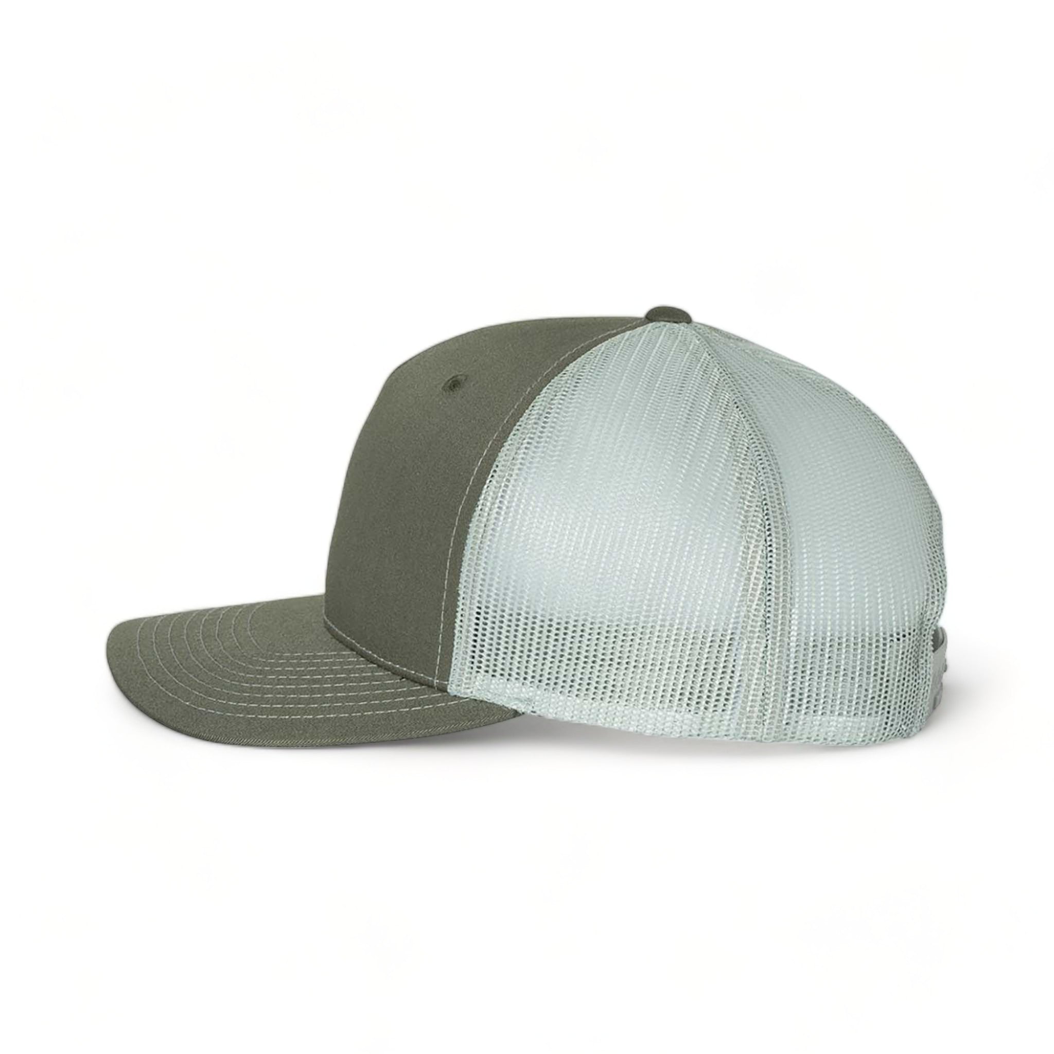 Side view of Richardson 112FP custom hat in beetle and quarry