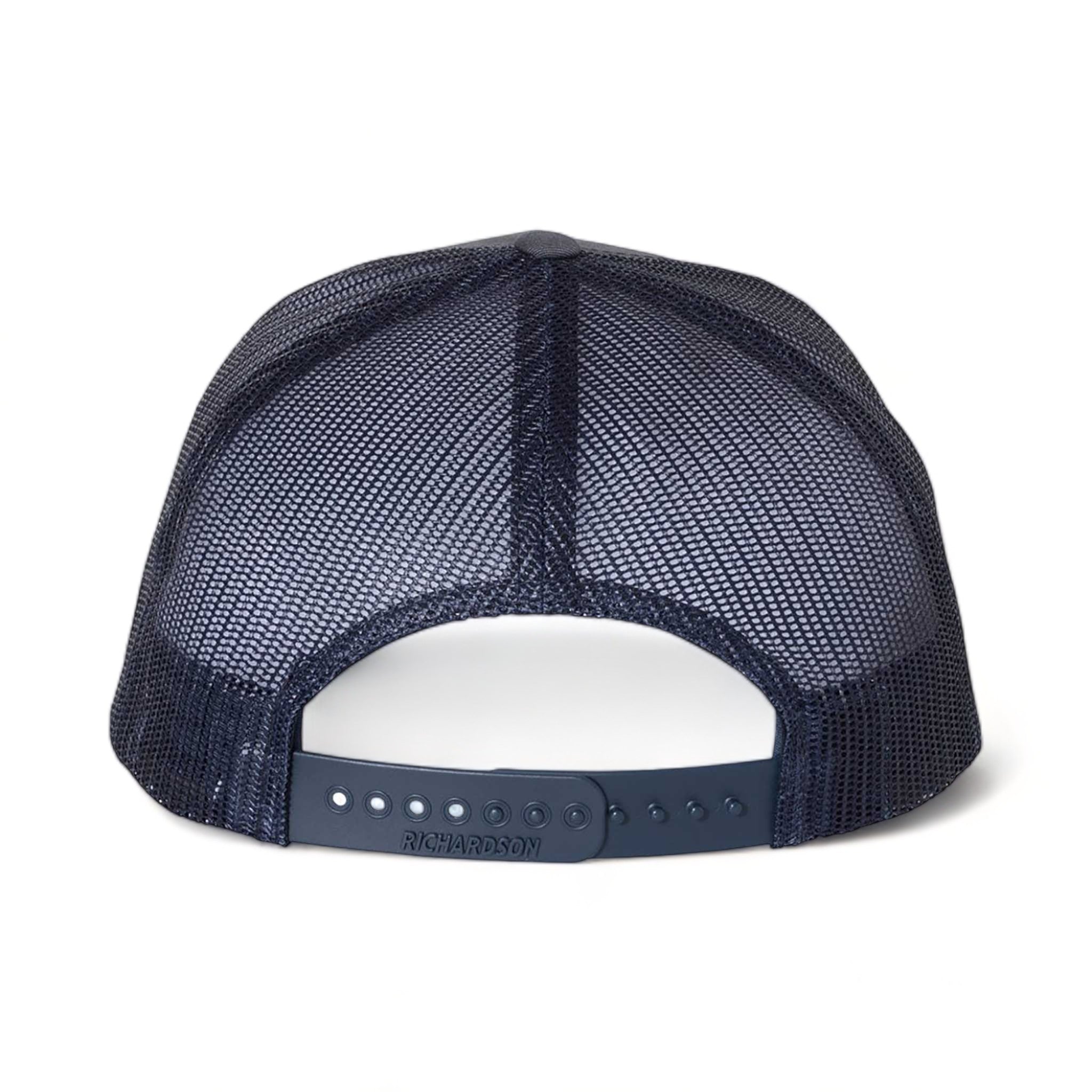 Back view of Richardson 112FP custom hat in ombre blue and navy