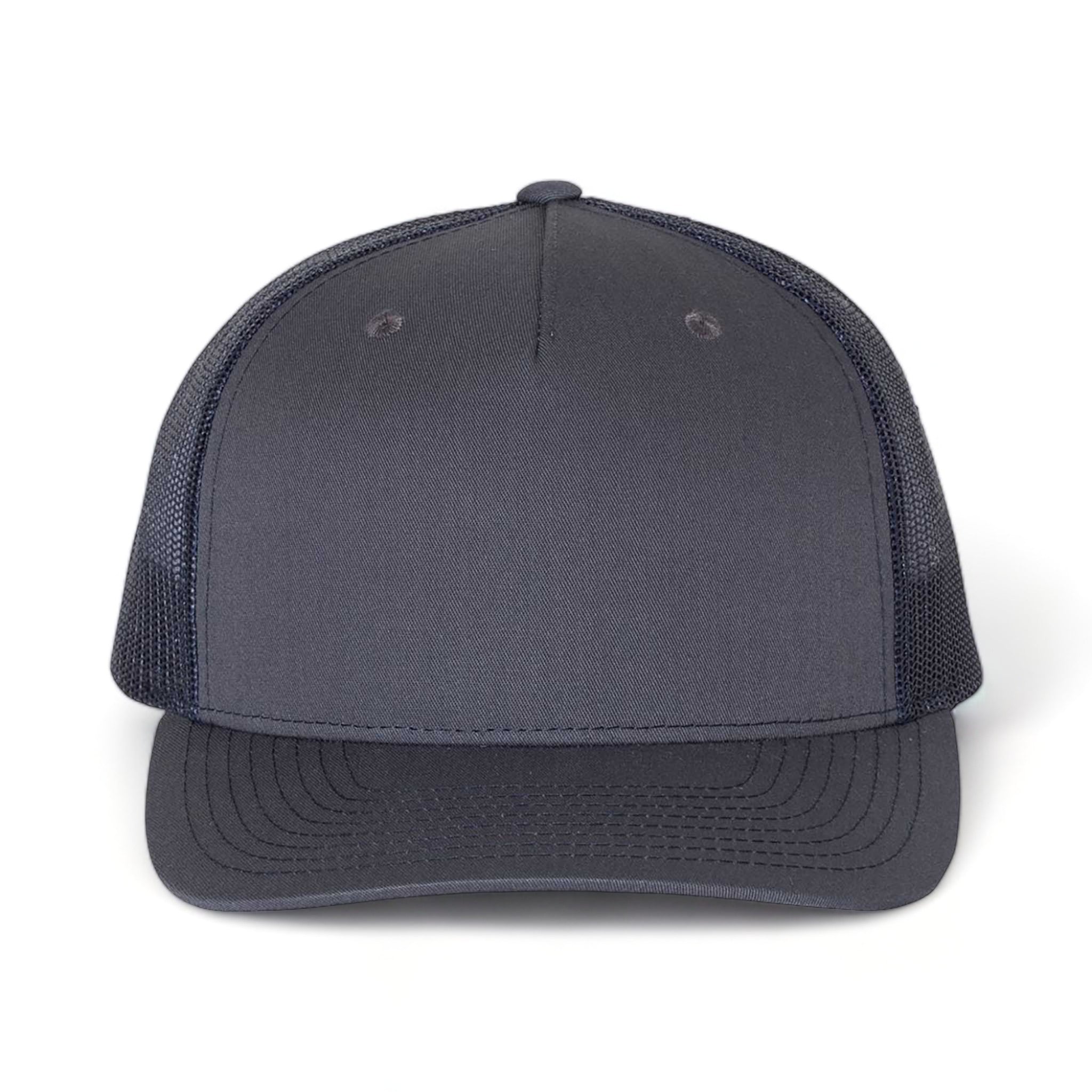 Front view of Richardson 112FP custom hat in ombre blue and navy