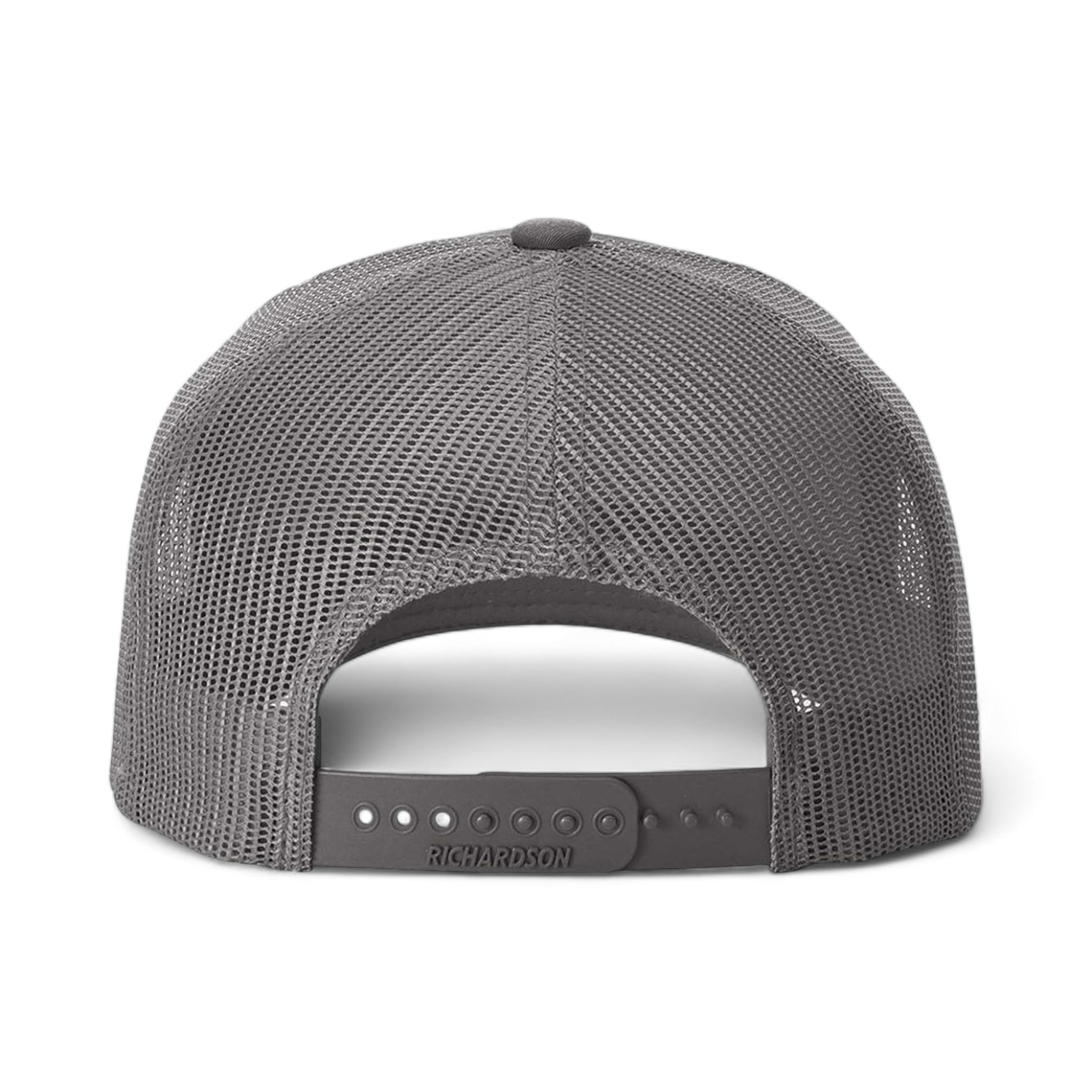 Back view of Richardson 112FPR custom hat in charcoal