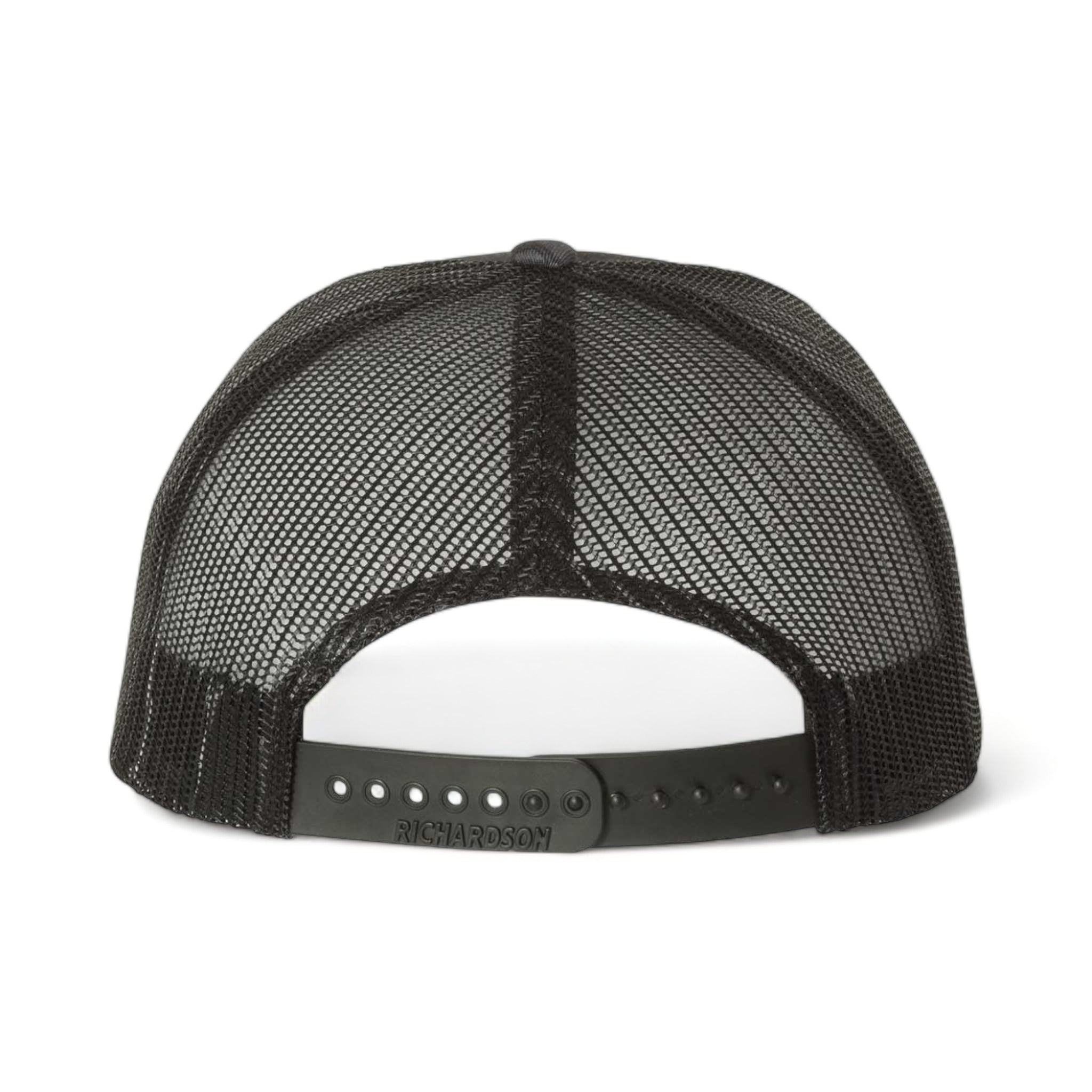 Back view of Richardson 112P custom hat in kryptek typhon and black