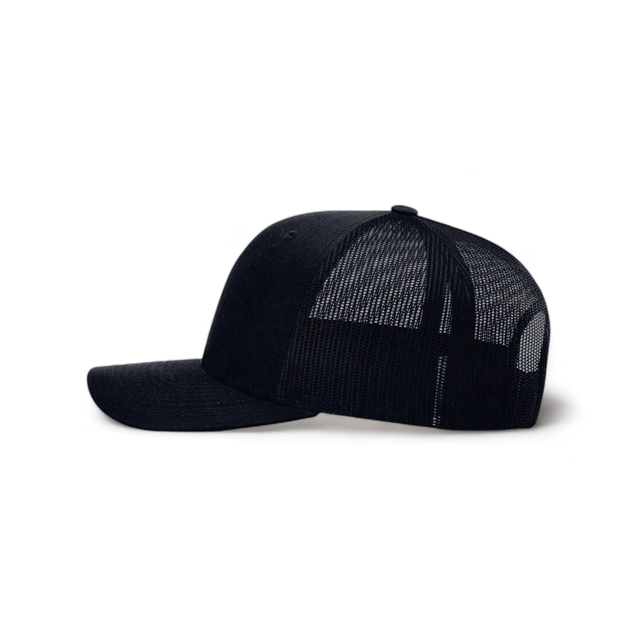 Side view of Richardson 112RE custom hat in navy