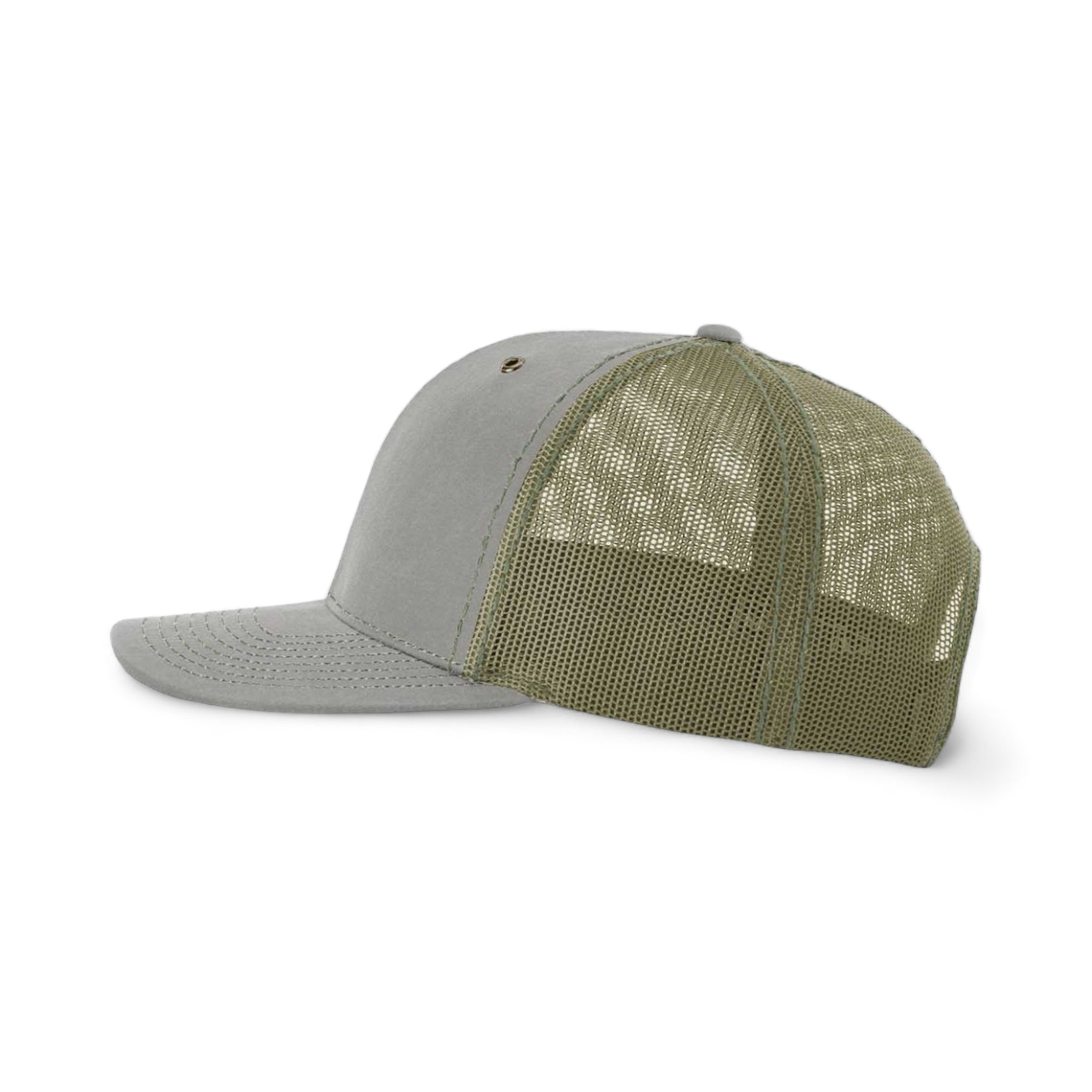 Side view of Richardson 112WF custom hat in khaki and  loden
