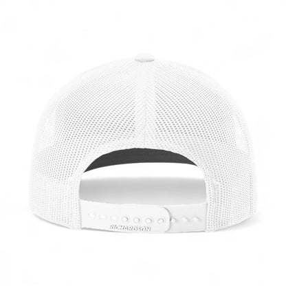 Back view of Richardson 112Y custom hat in heather grey and black