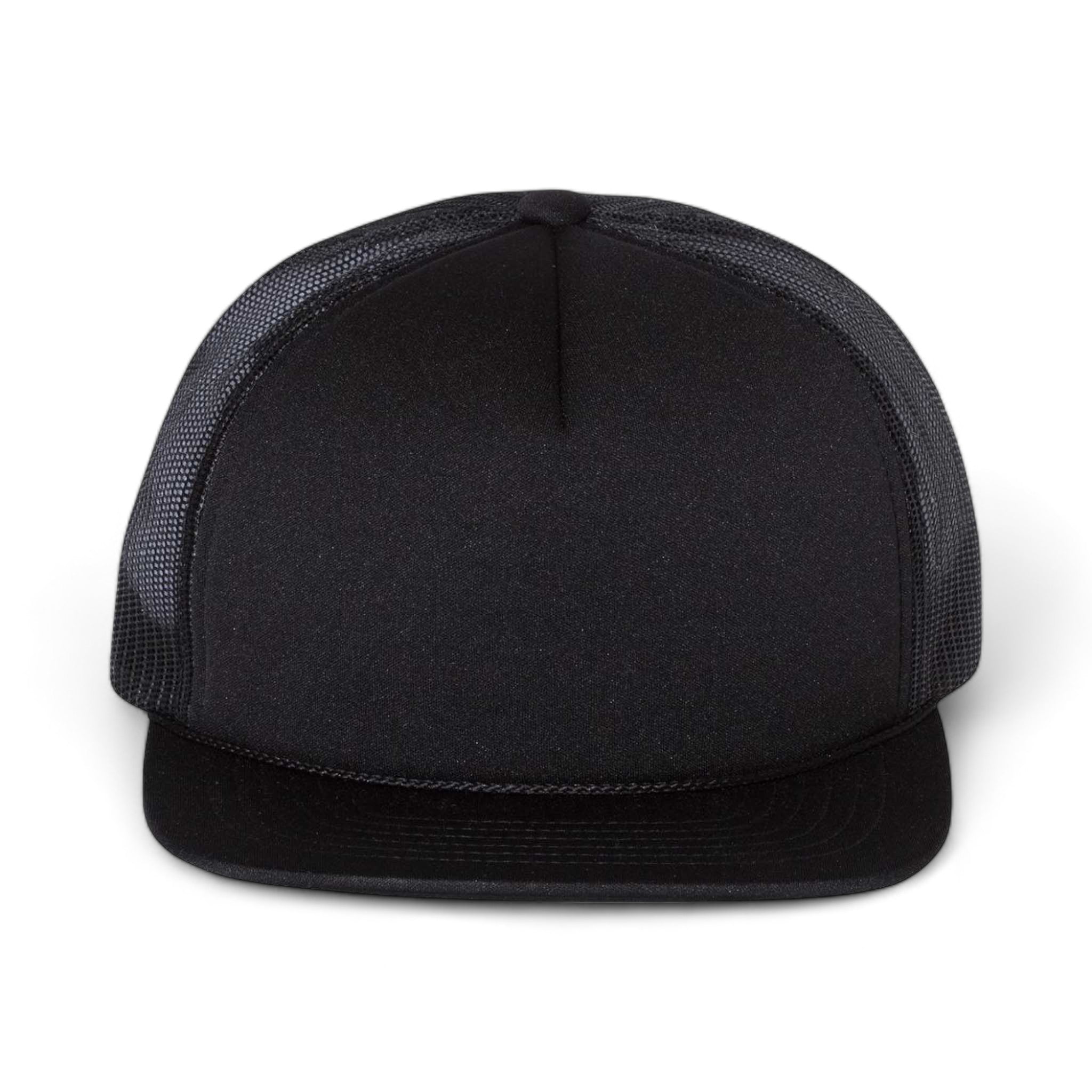 Front view of Richardson 113 custom hat in black