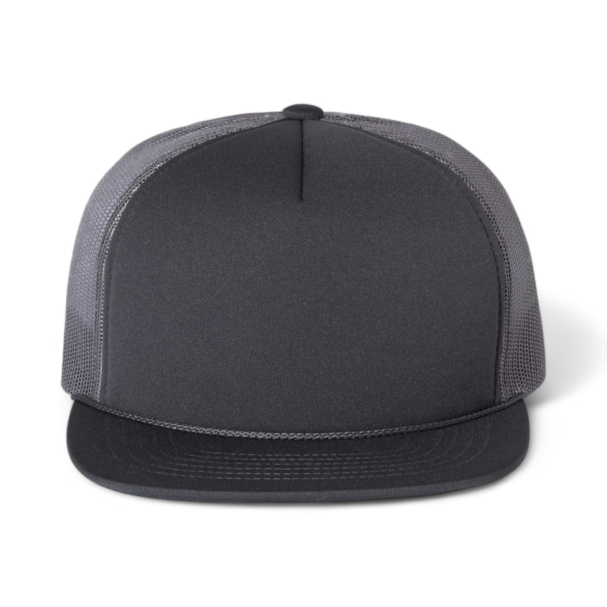 Front view of Richardson 113 custom hat in charcoal