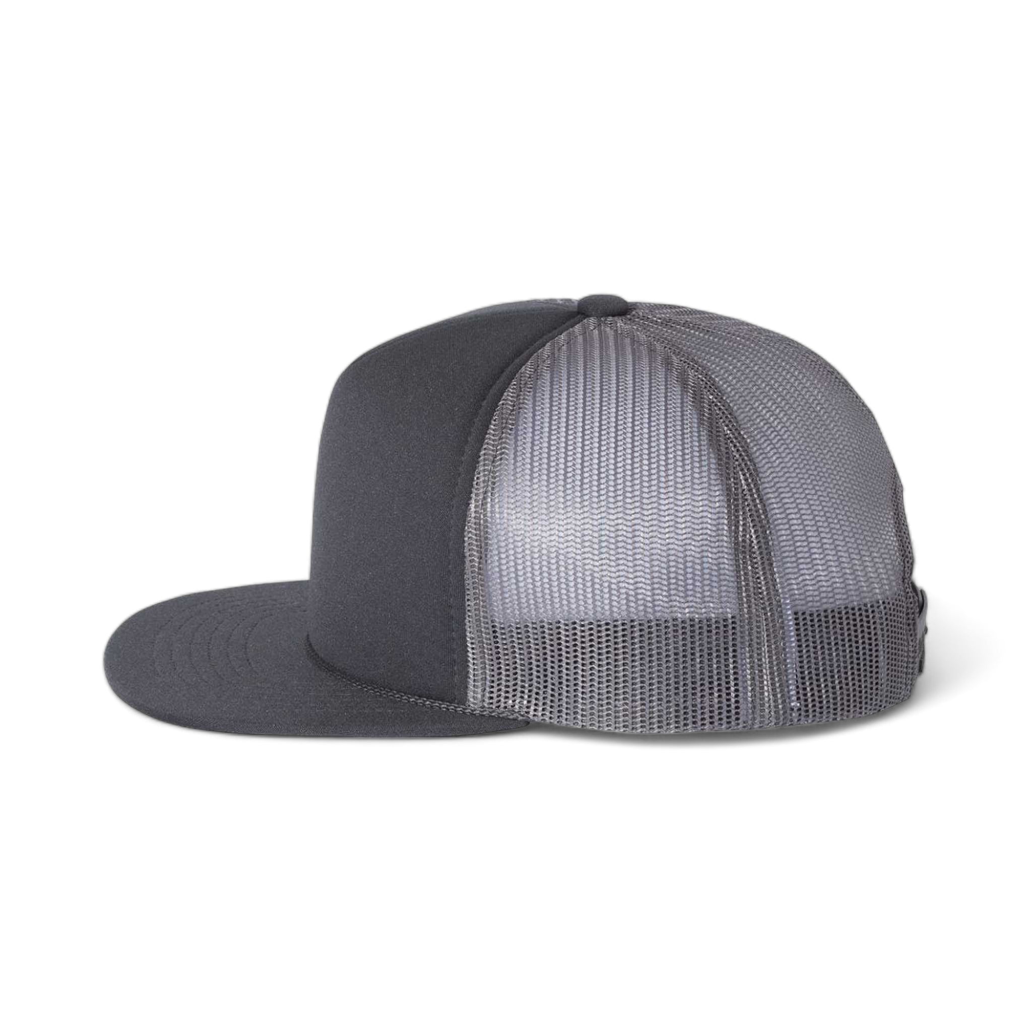 Side view of Richardson 113 custom hat in charcoal