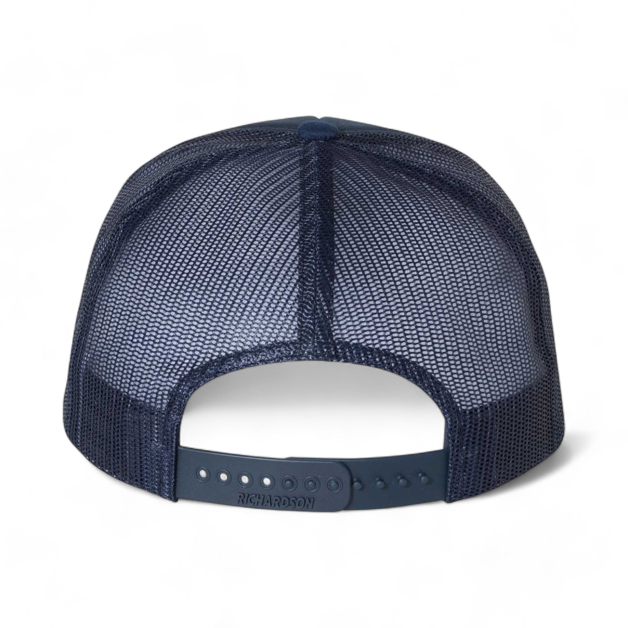 Back view of Richardson 113 custom hat in navy