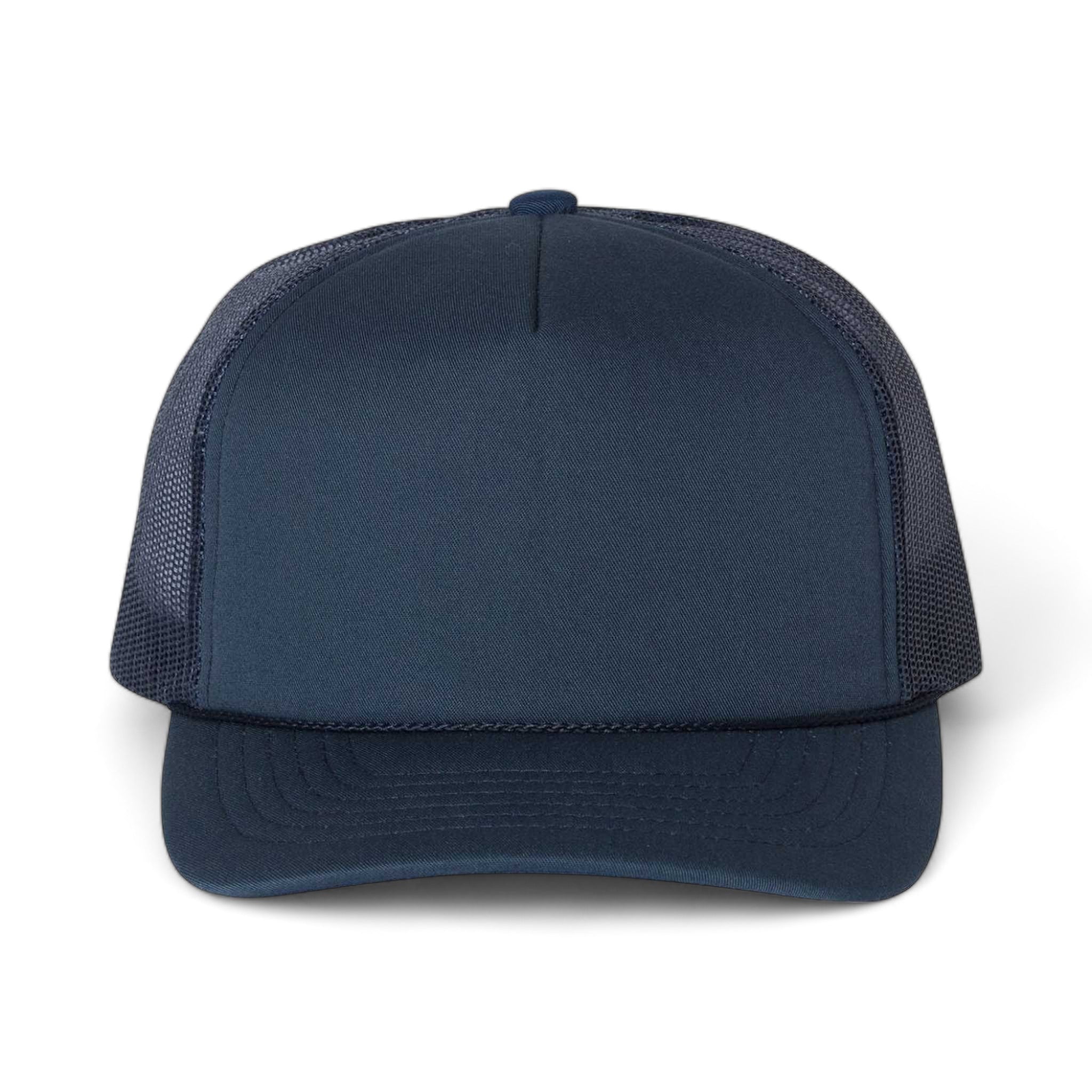 Front view of Richardson 113 custom hat in navy