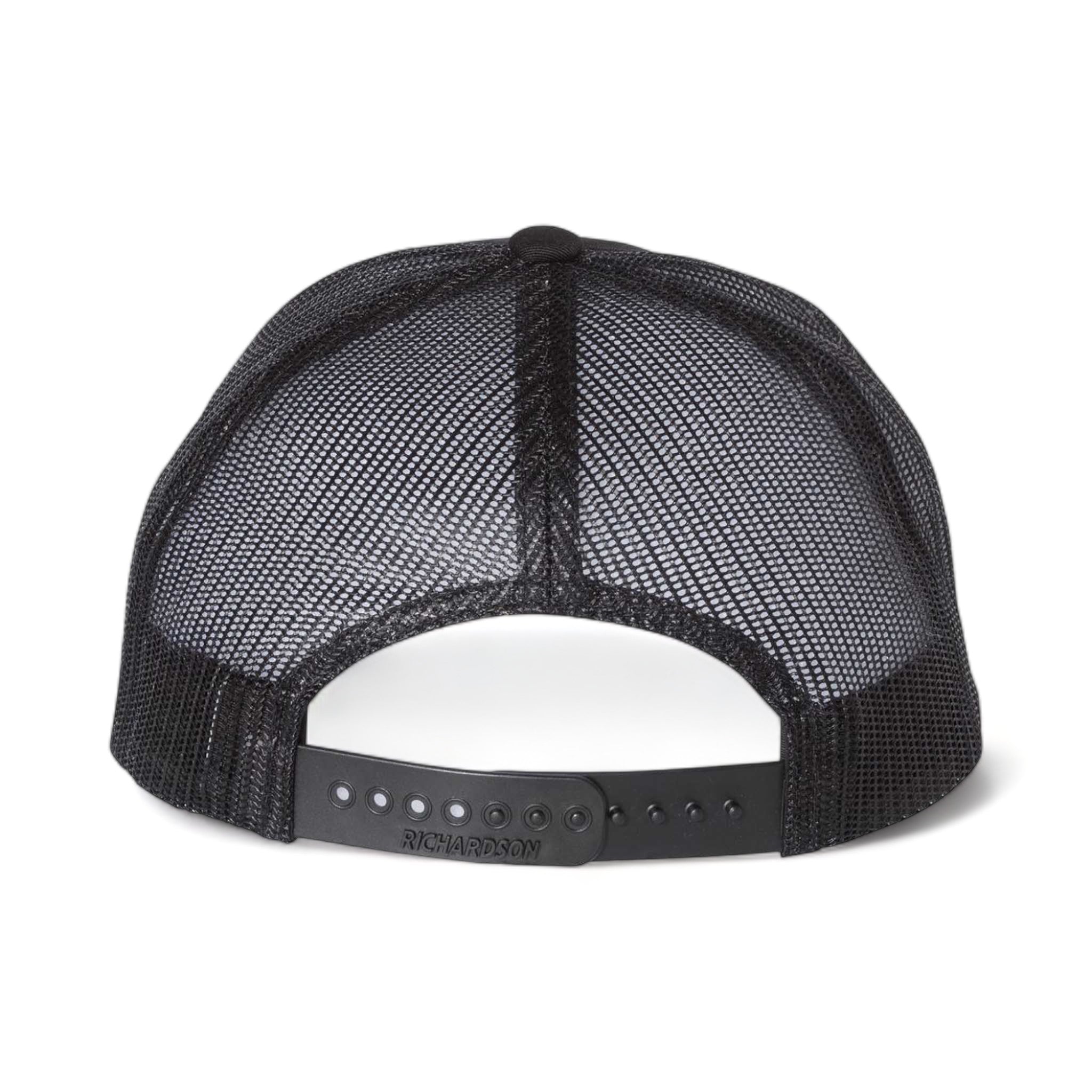 Back view of Richardson 115 custom hat in black