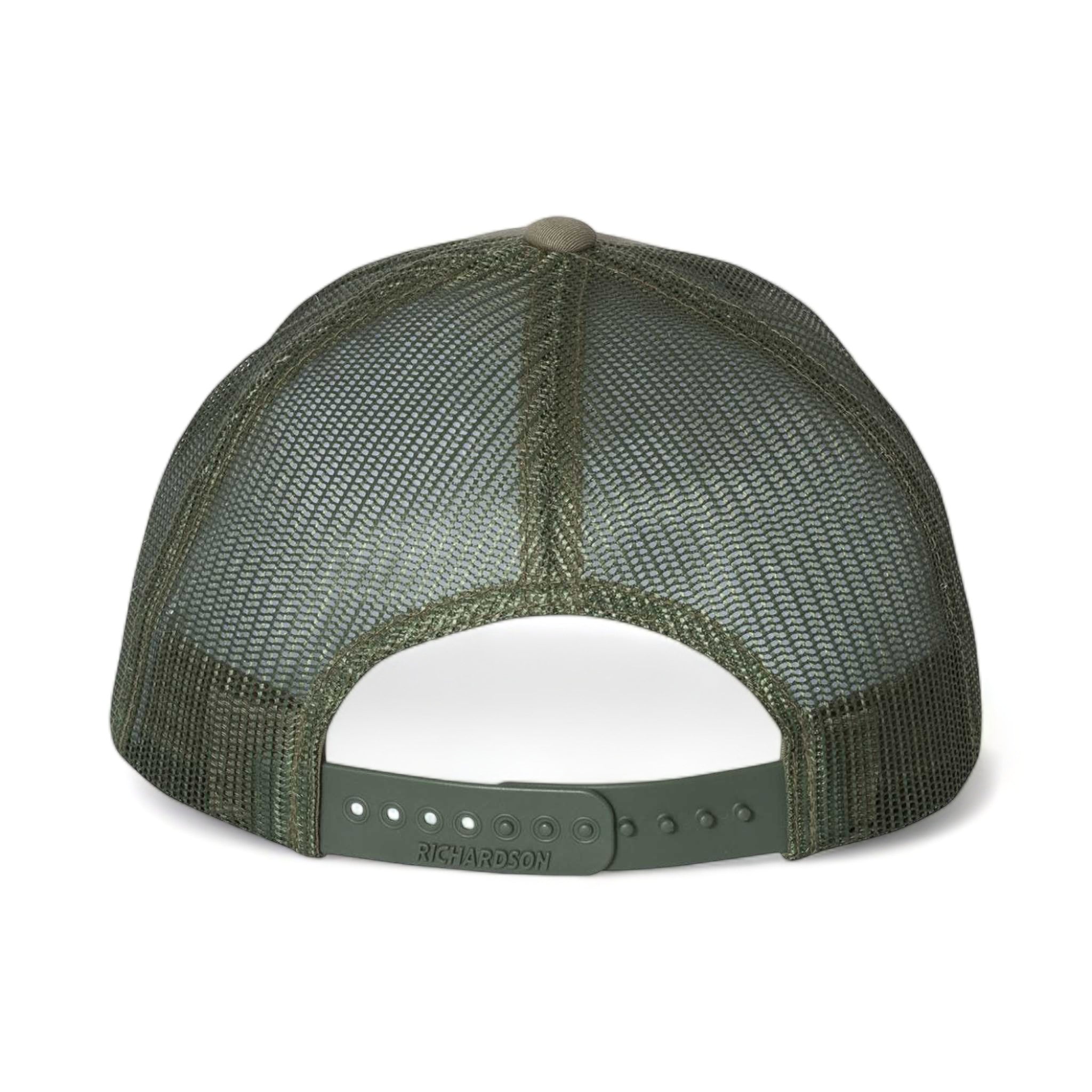 Back view of Richardson 115 custom hat in loden