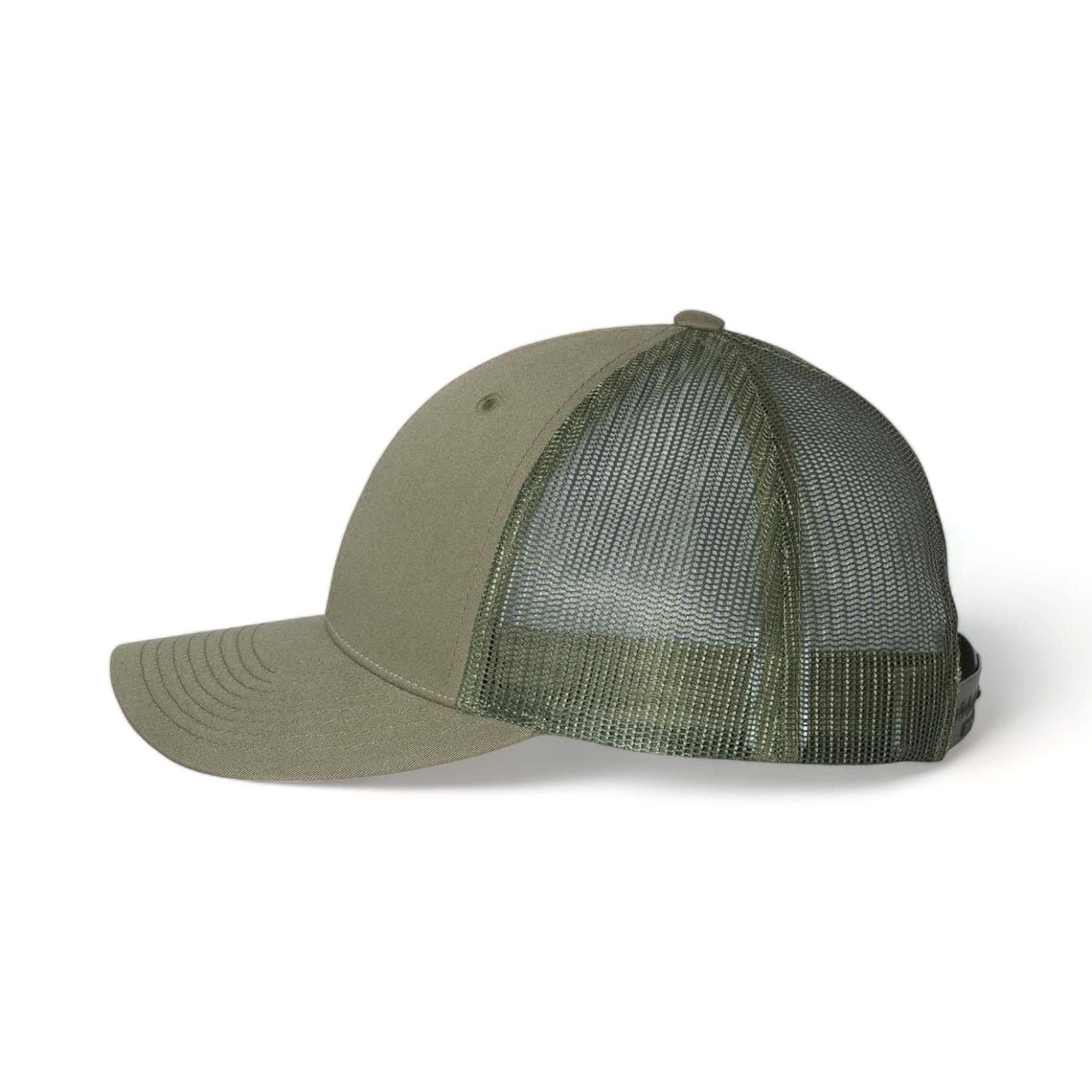 Side view of Richardson 115 custom hat in loden