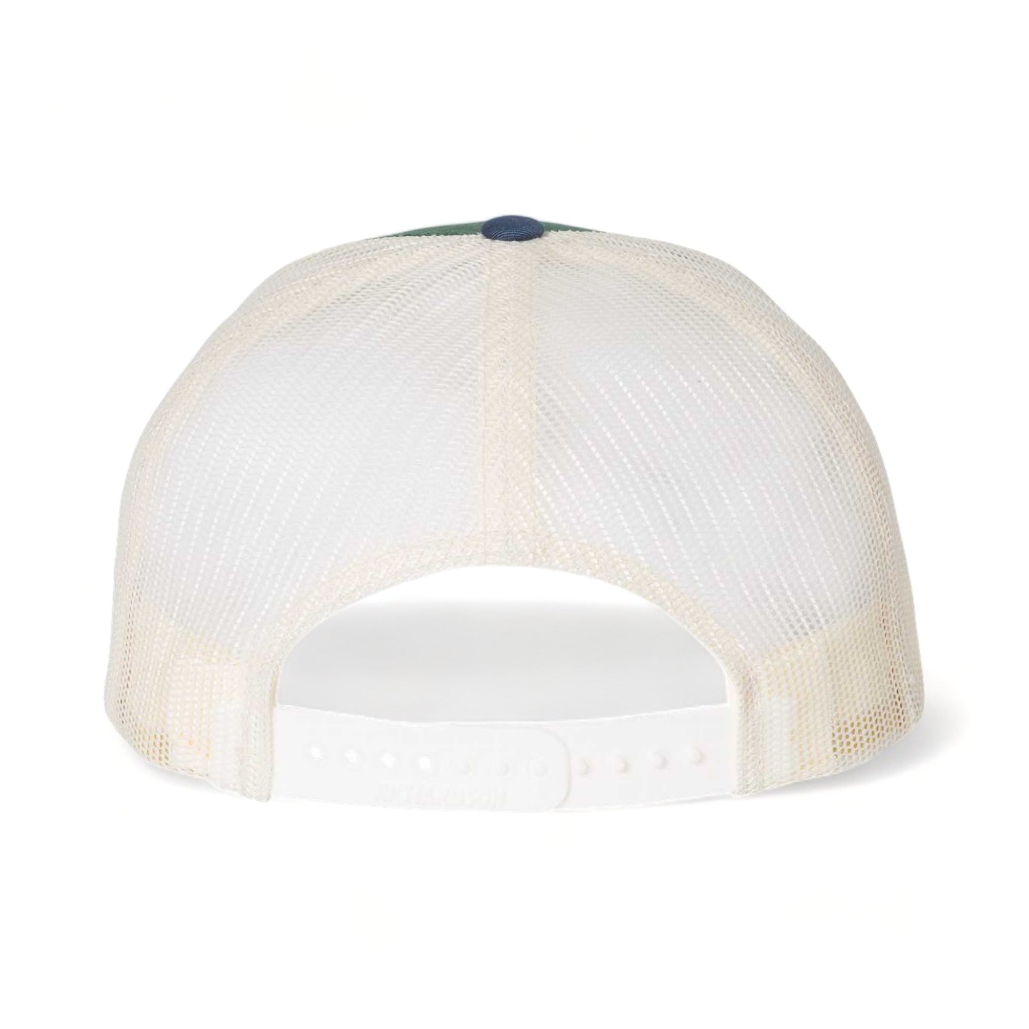 Back view of Richardson 115 custom hat in spruce, birch and light navy