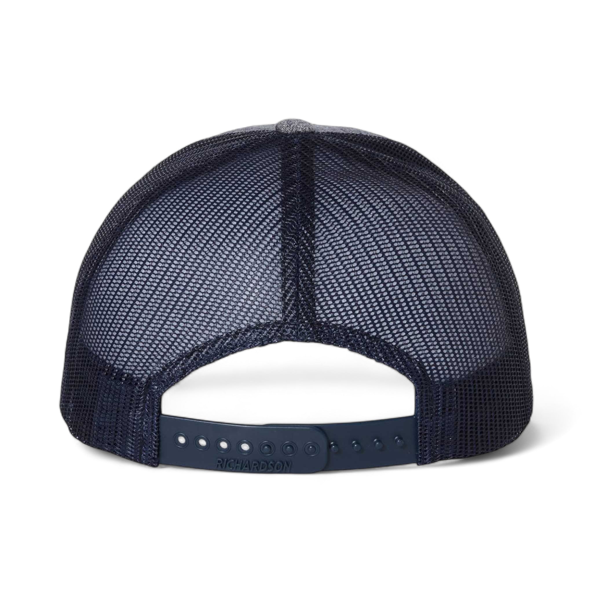 Back view of Richardson 115CH custom hat in navy heather and navy