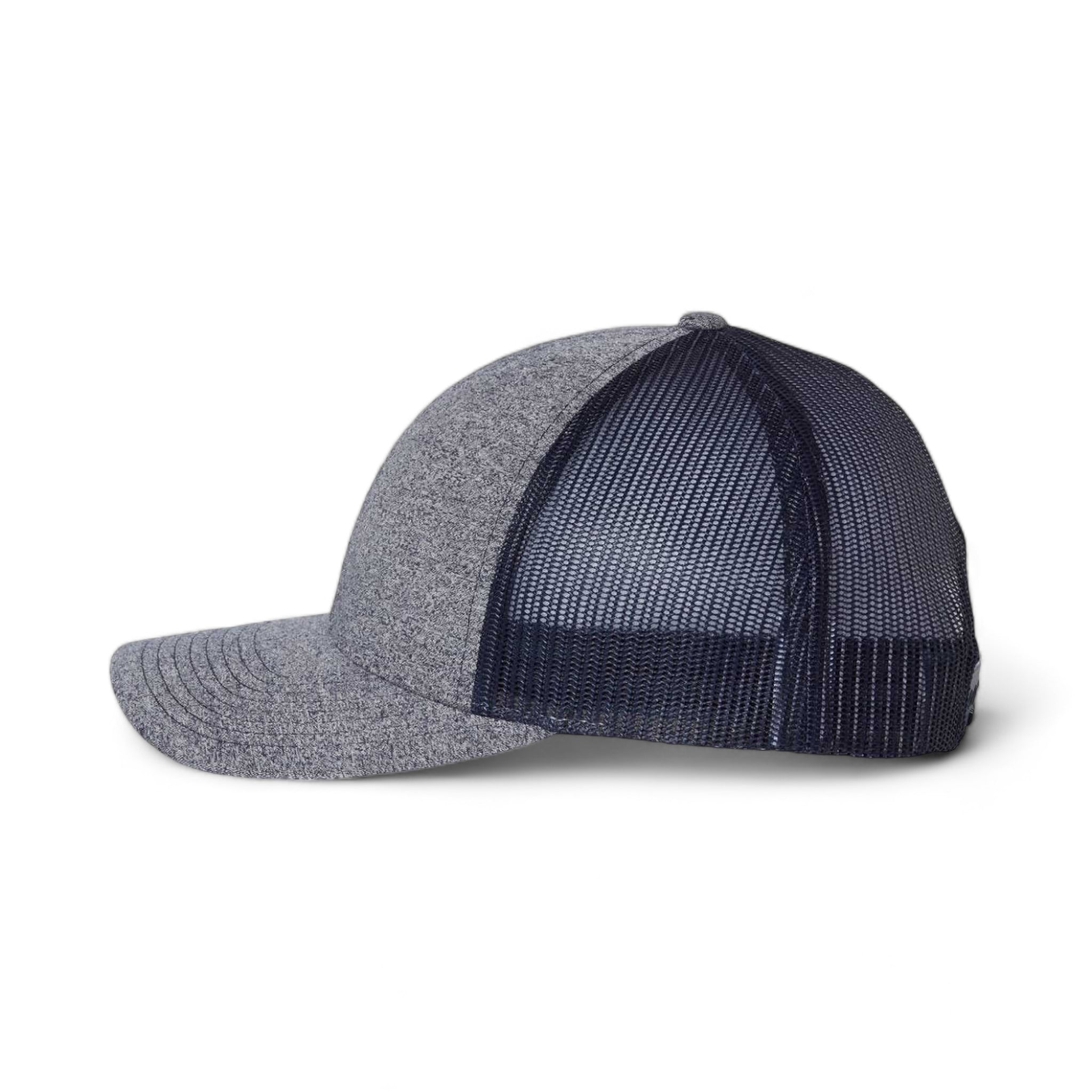 Side view of Richardson 115CH custom hat in navy heather and navy
