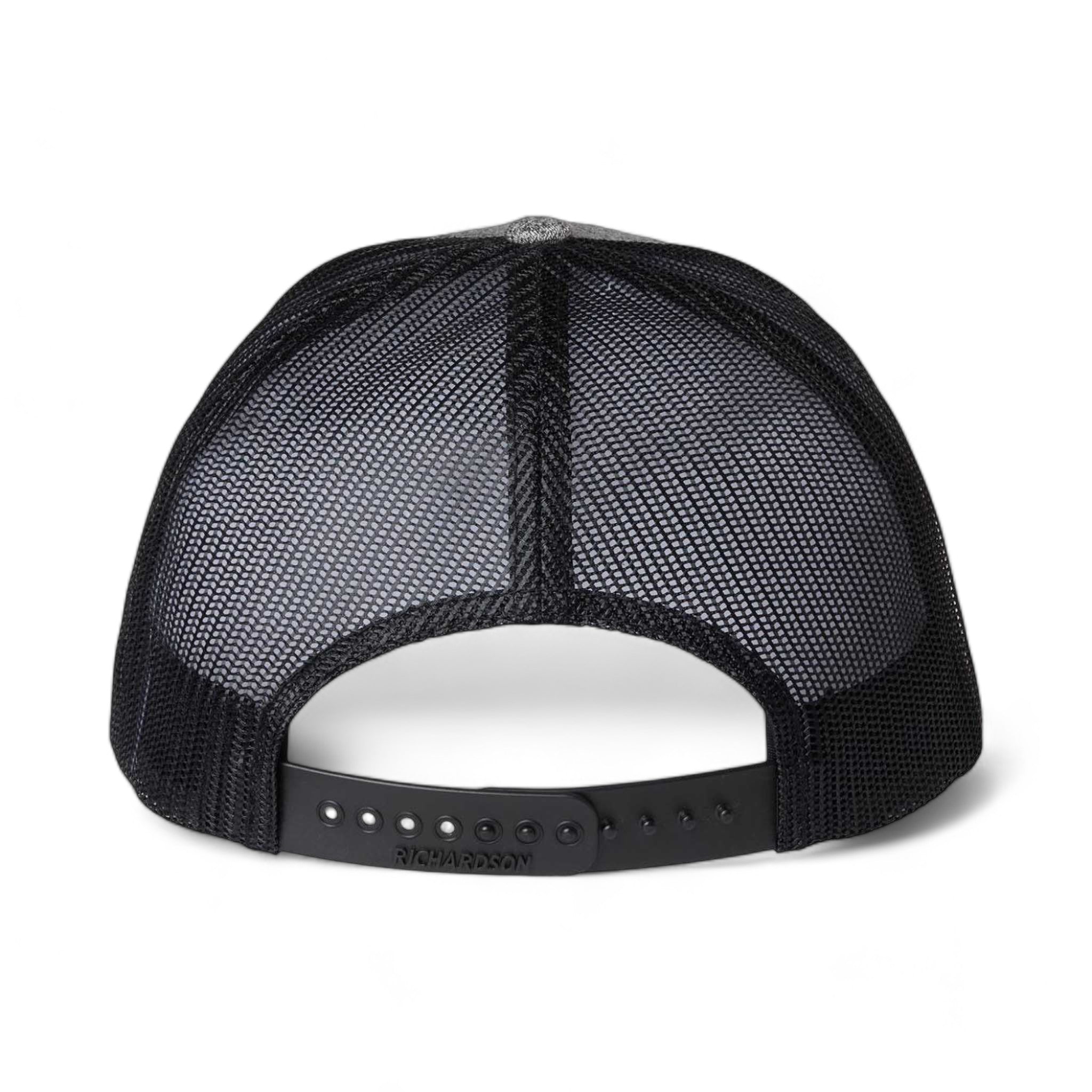 Back view of Richardson 115CH custom hat in black heather and black