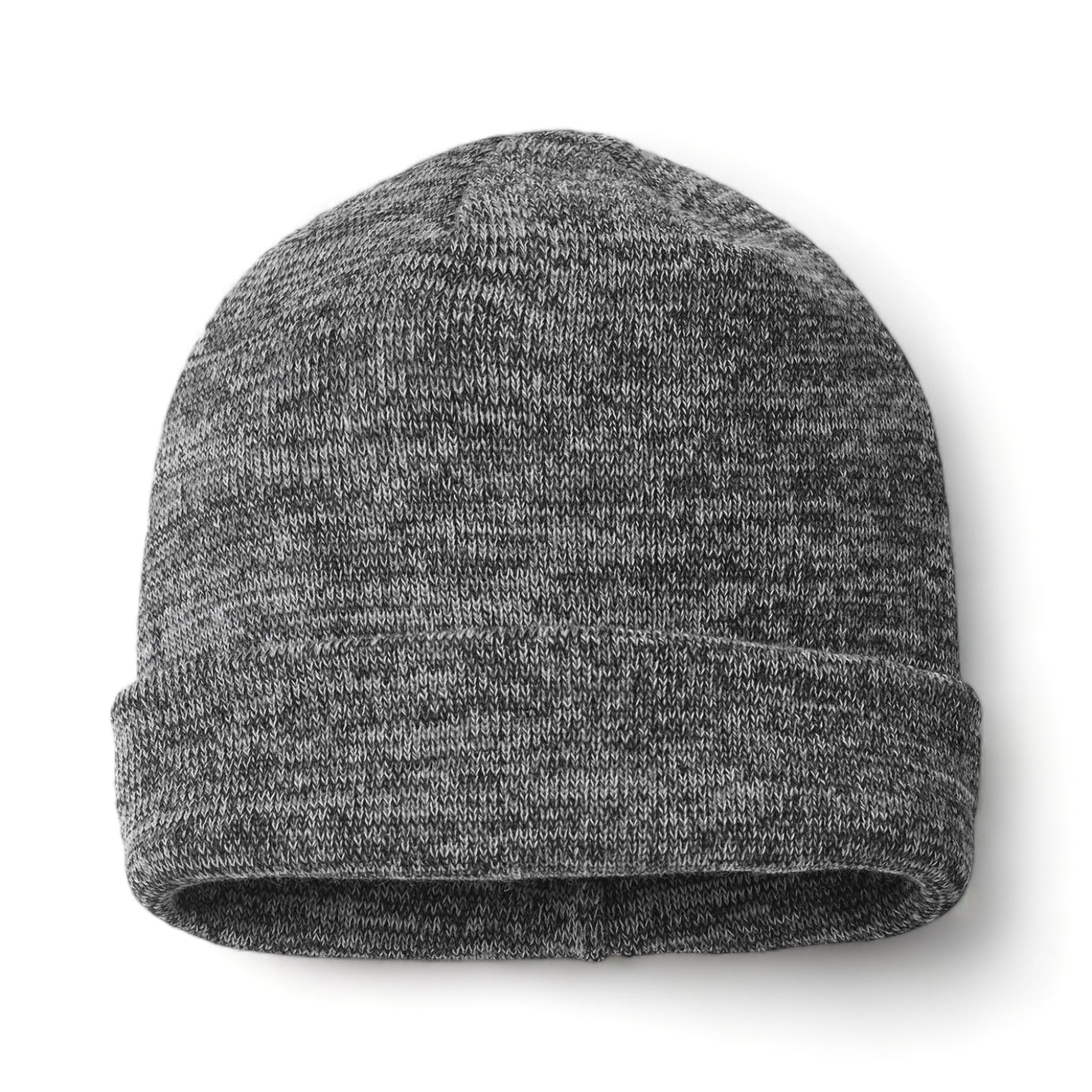 Front view of Richardson 130 custom hat in black, grey and charcoal