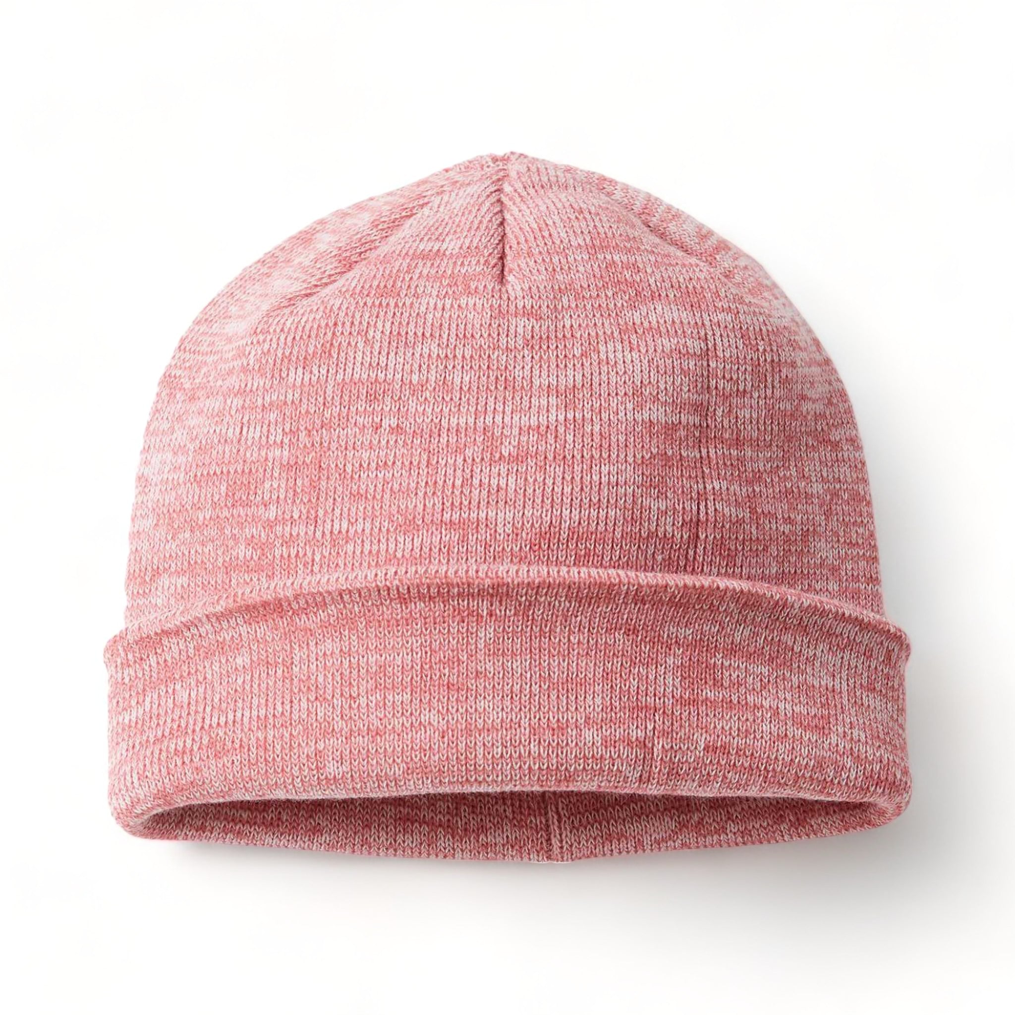 Front view of Richardson 130 custom hat in pink, grey and light pink